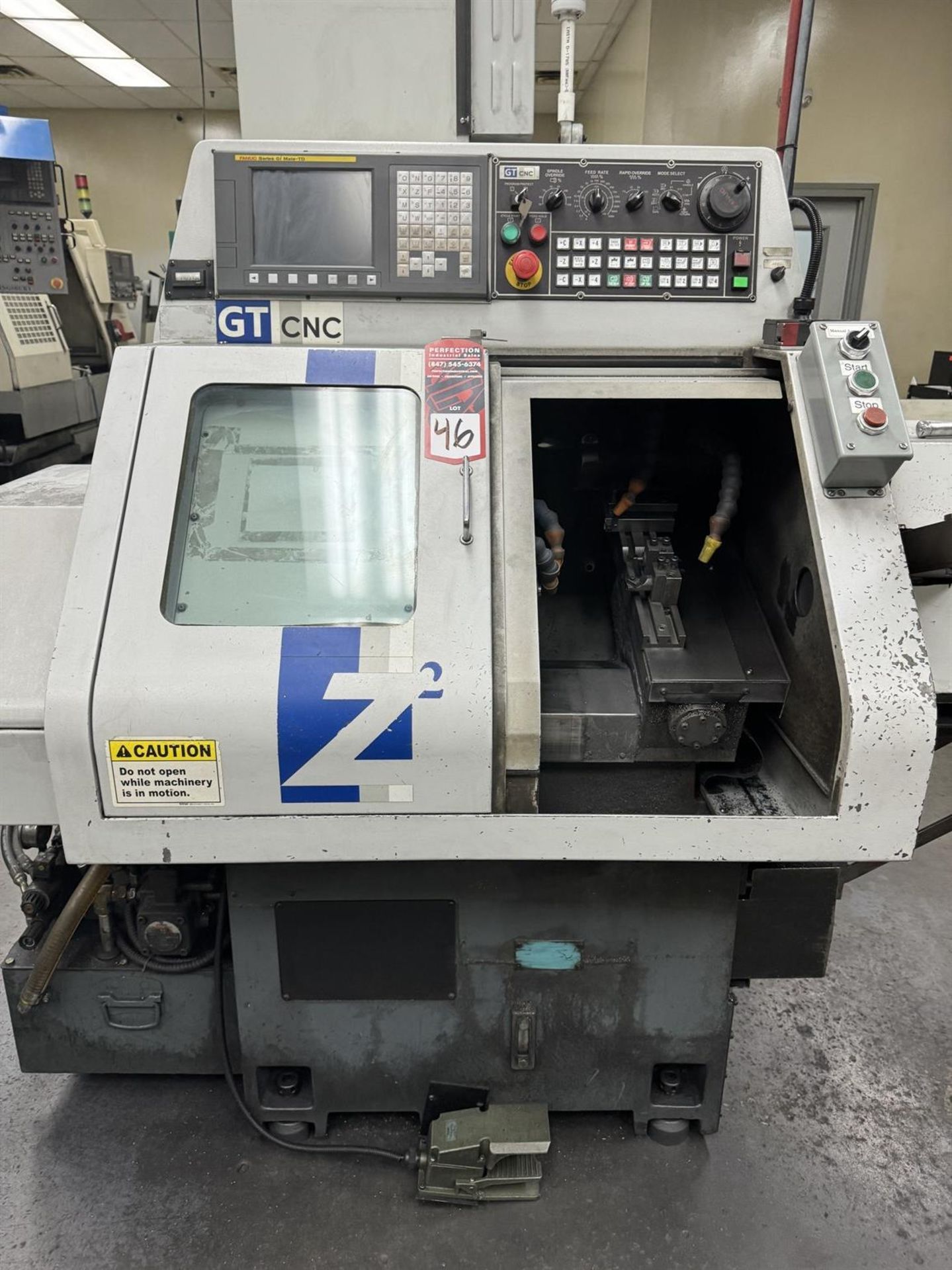 CUBIC GT Z2 CNC Gang Tool Lathe, s/n na, Fanuc Series Oi Mate-TD Control, 60mm Turning Dia, 120mm Sw - Image 3 of 7
