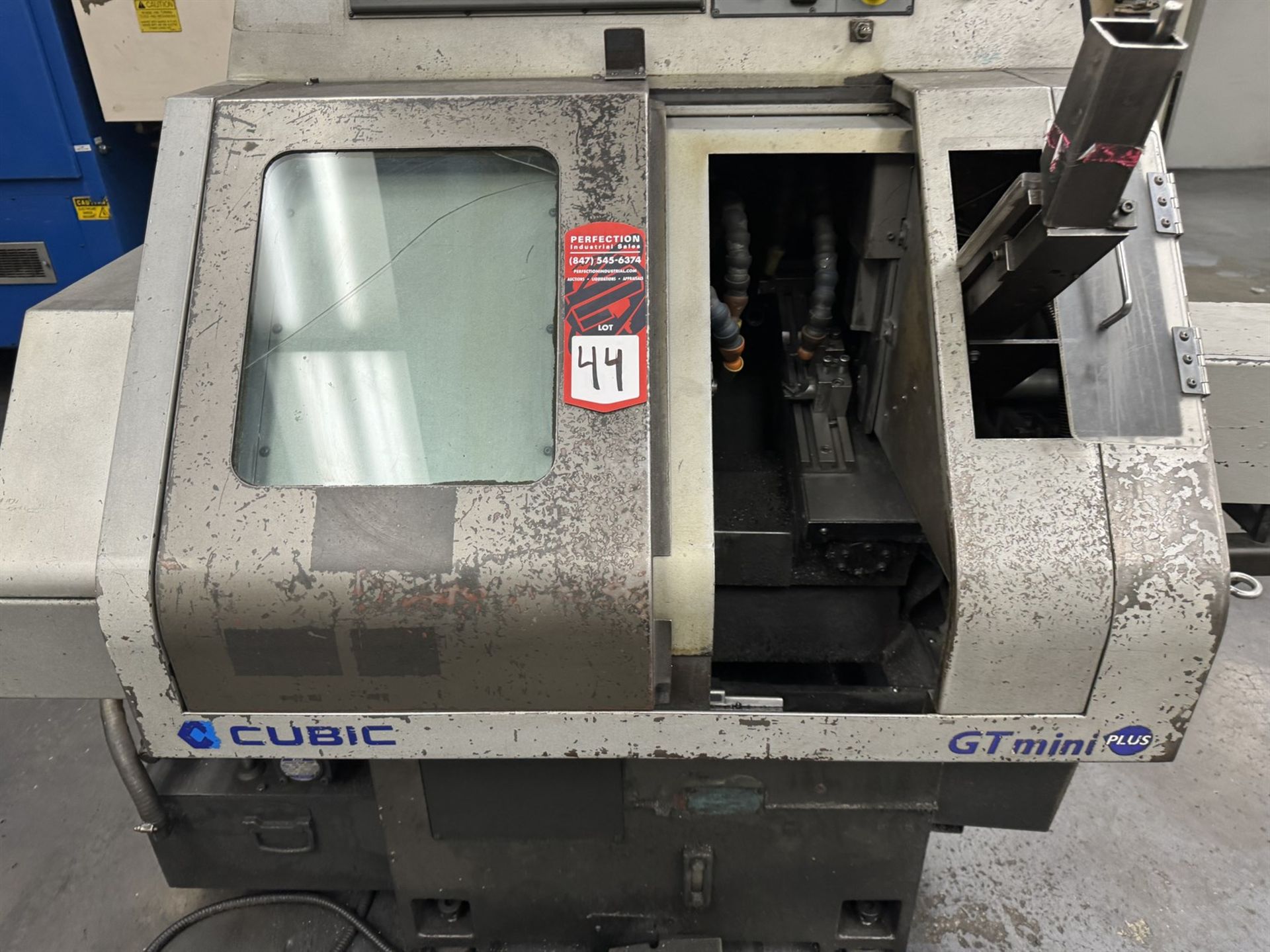 CUBIC GT-MINI Plus CNC Gang Tool Lathe, s/n 8801087, Fanuc Series Oi Mate-TD Control, 60mm Turning D - Image 3 of 9