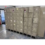 Lot of (3) Banks of PENCO Lockers