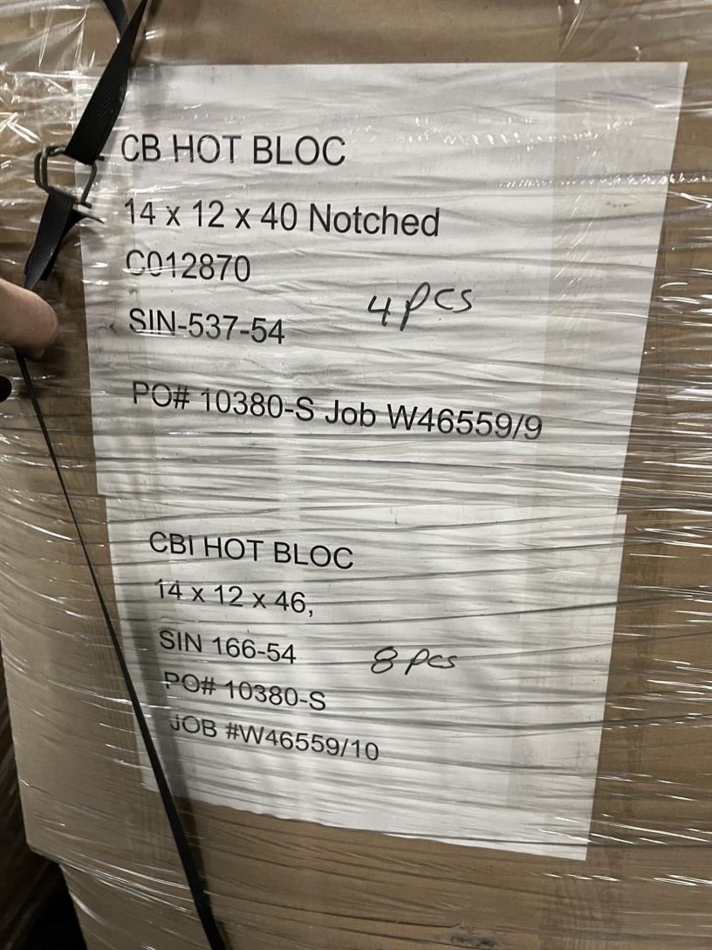 Lot of (2) Crates of CHIZ Bros CBI Hot Bloc, 14 x 12 x 41 Notched - Image 4 of 5