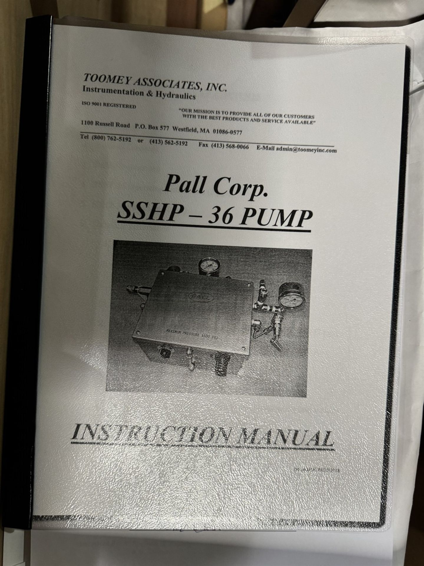 PALL CORP Ultrafiltration Filter Holder, w/ SSHP-36 Pump - Image 4 of 5