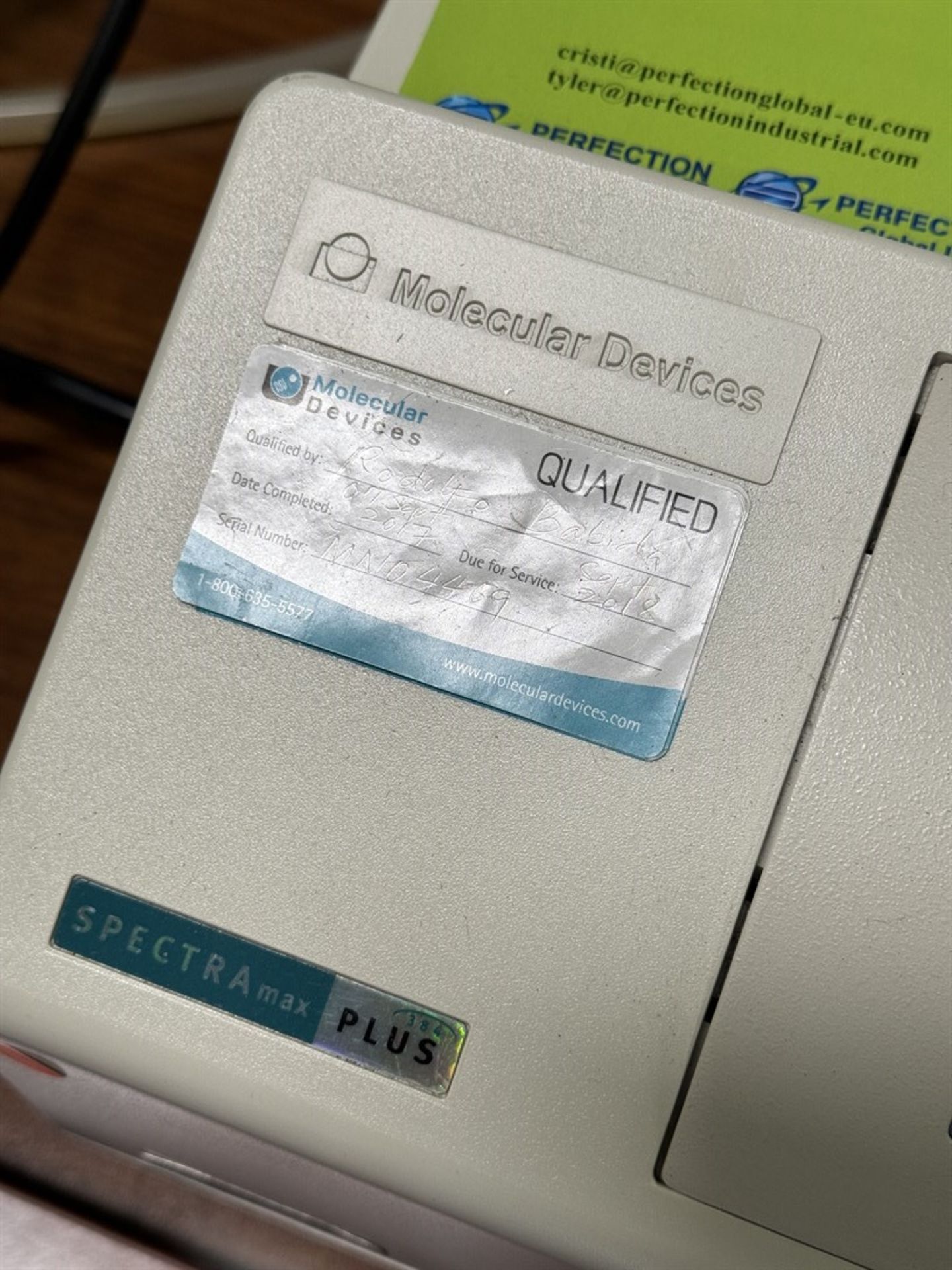 MOLECULAR DEVICES Spectra Max 384 Plus Microplate Spectrophotometer, s/n MN04469 - Image 3 of 4