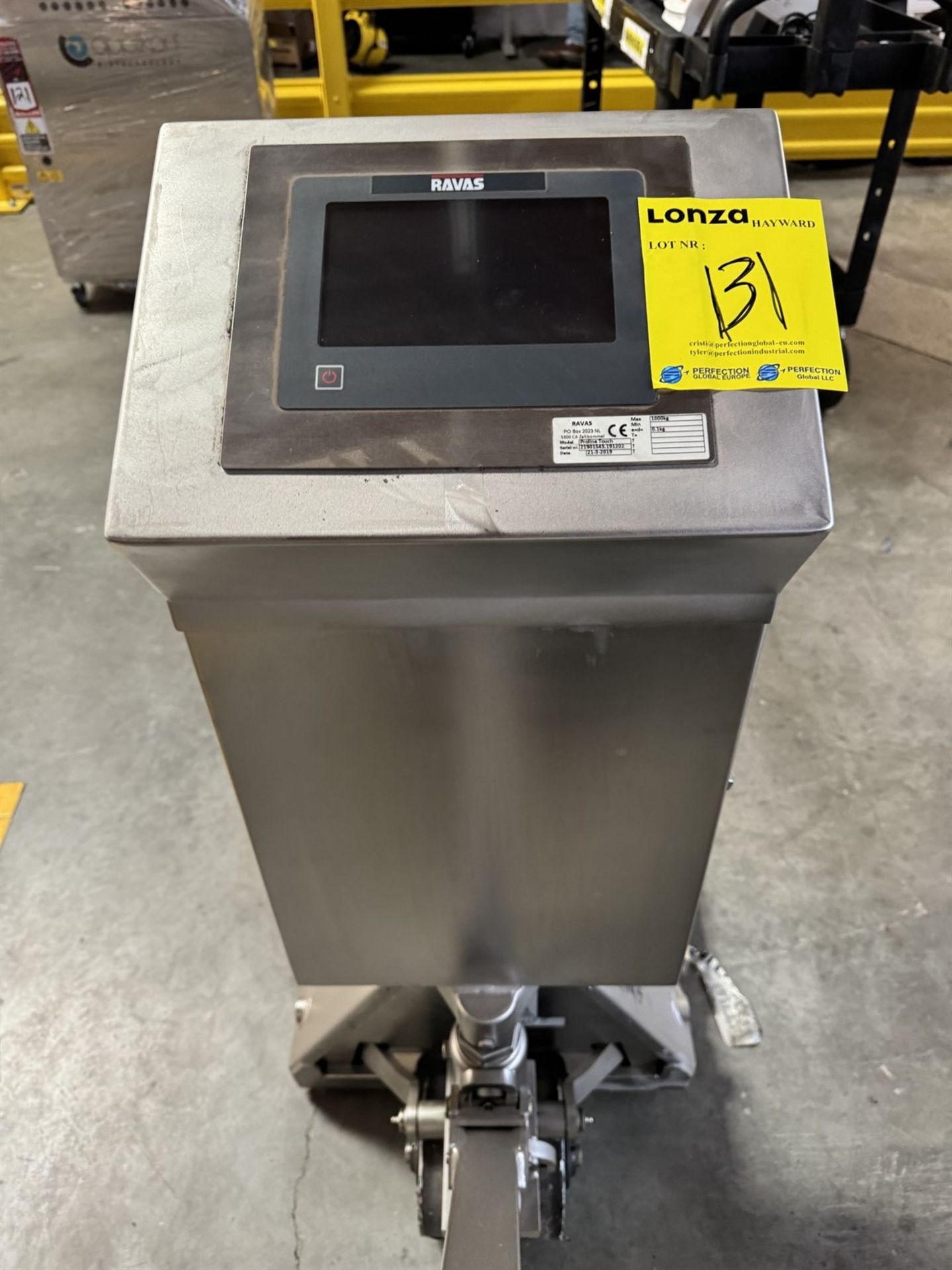 2019 RAVAS Proline Touch 1000 Kg Weighing Pallet Truck, s/n 21901543.191202 - Image 4 of 6