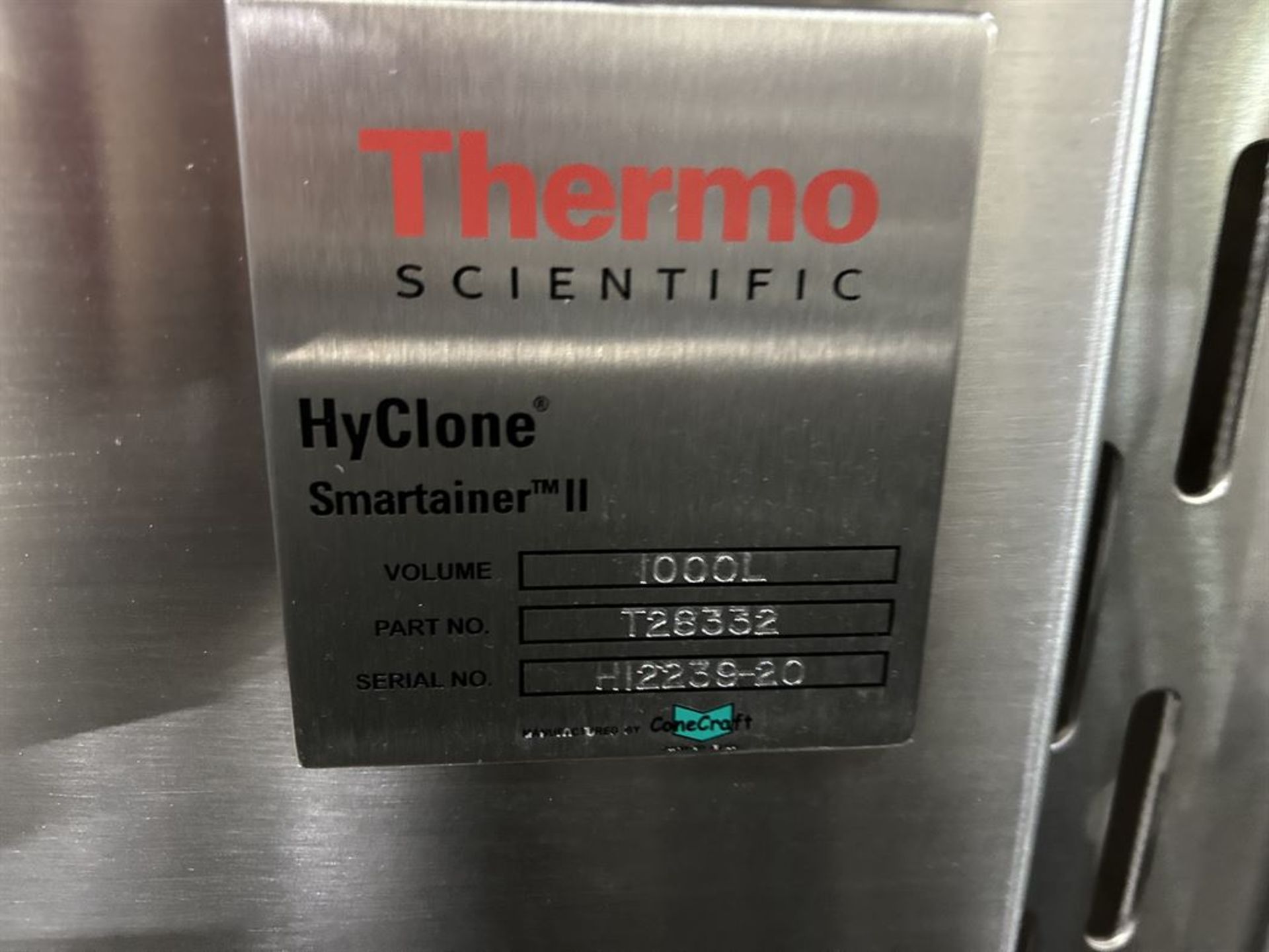 (8) THERMO SCIENTIFIC HYCLONE SMARTAINER II 1000L Bioprocess Container (Location: Portsmouth, NH) - Image 3 of 3