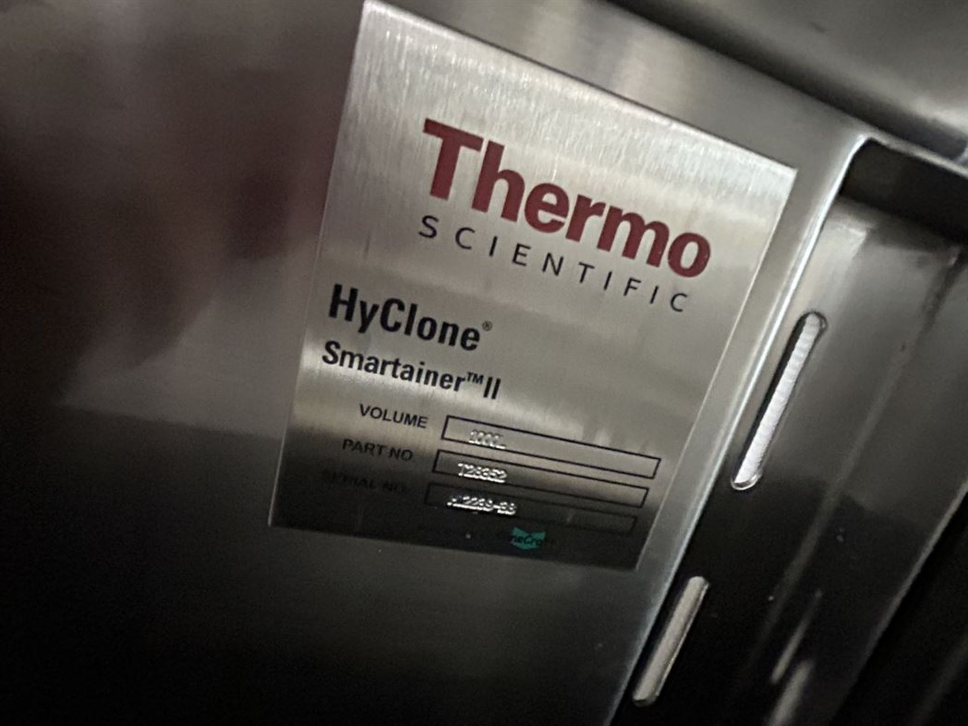 (8) THERMO SCIENTIFIC HYCLONE SMARTAINER II 1000L Bioprocess Container (Location: Portsmouth, NH) - Image 3 of 3