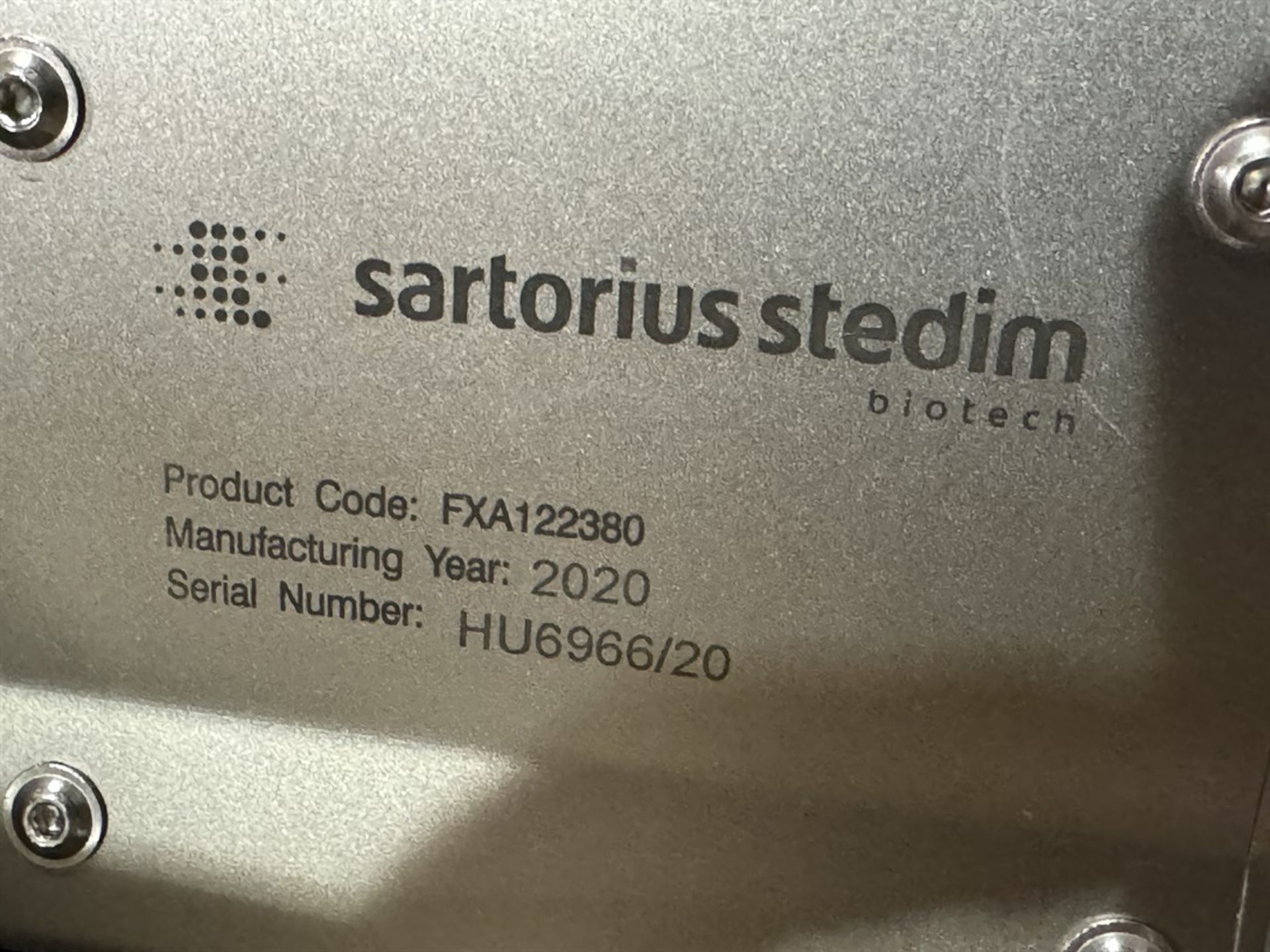 2020 SARTORIUS STEDIM FXA122380 STD PT Cubical Accessory 650 L Draining System, s/n HU6966/20 - Image 4 of 4