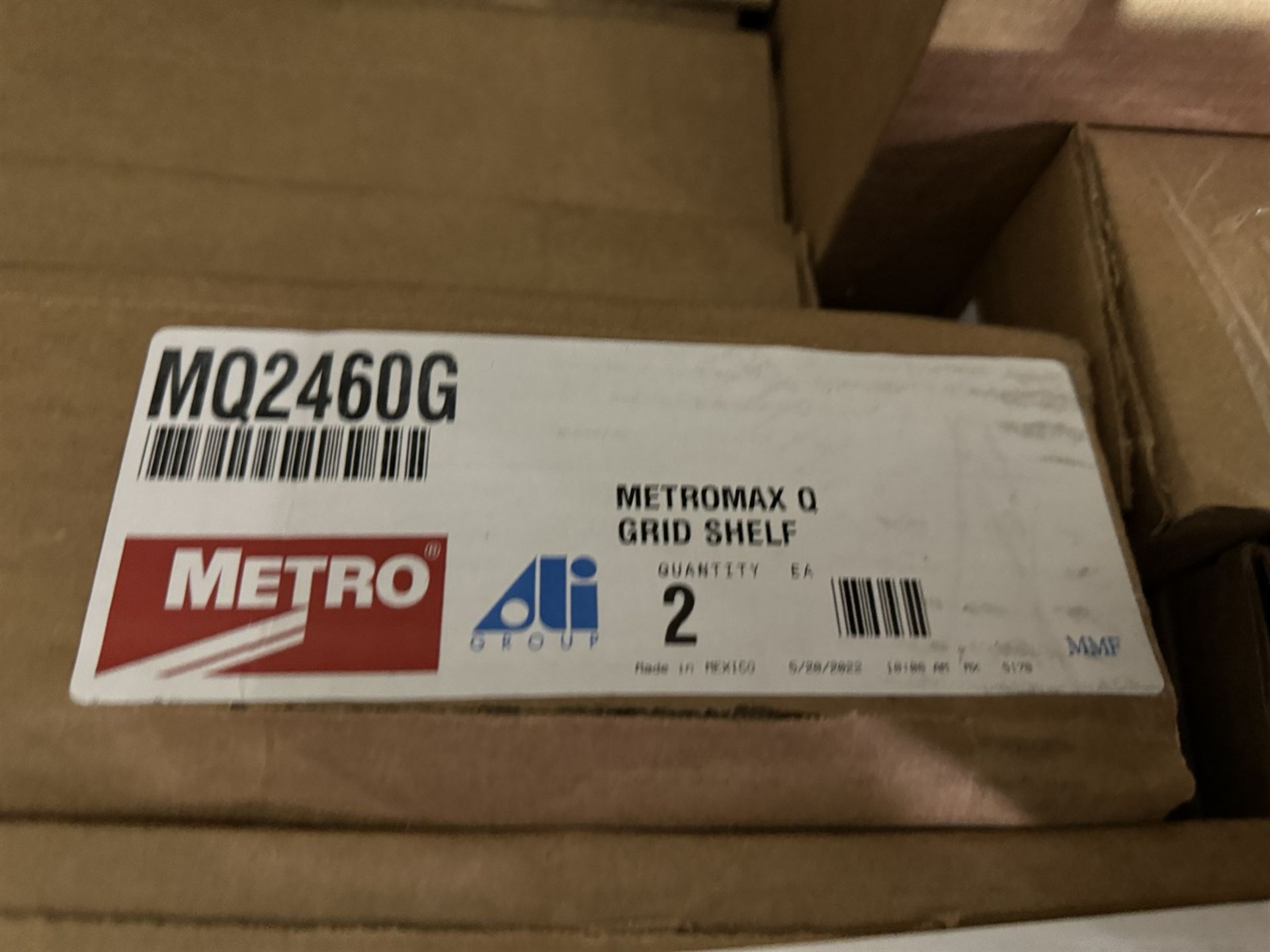 Lot of Assorted METRO Rack Shelving Accessories Including MTTM24-Chrome Kits. MQL24 SS Kits, MQ2460G - Image 13 of 14