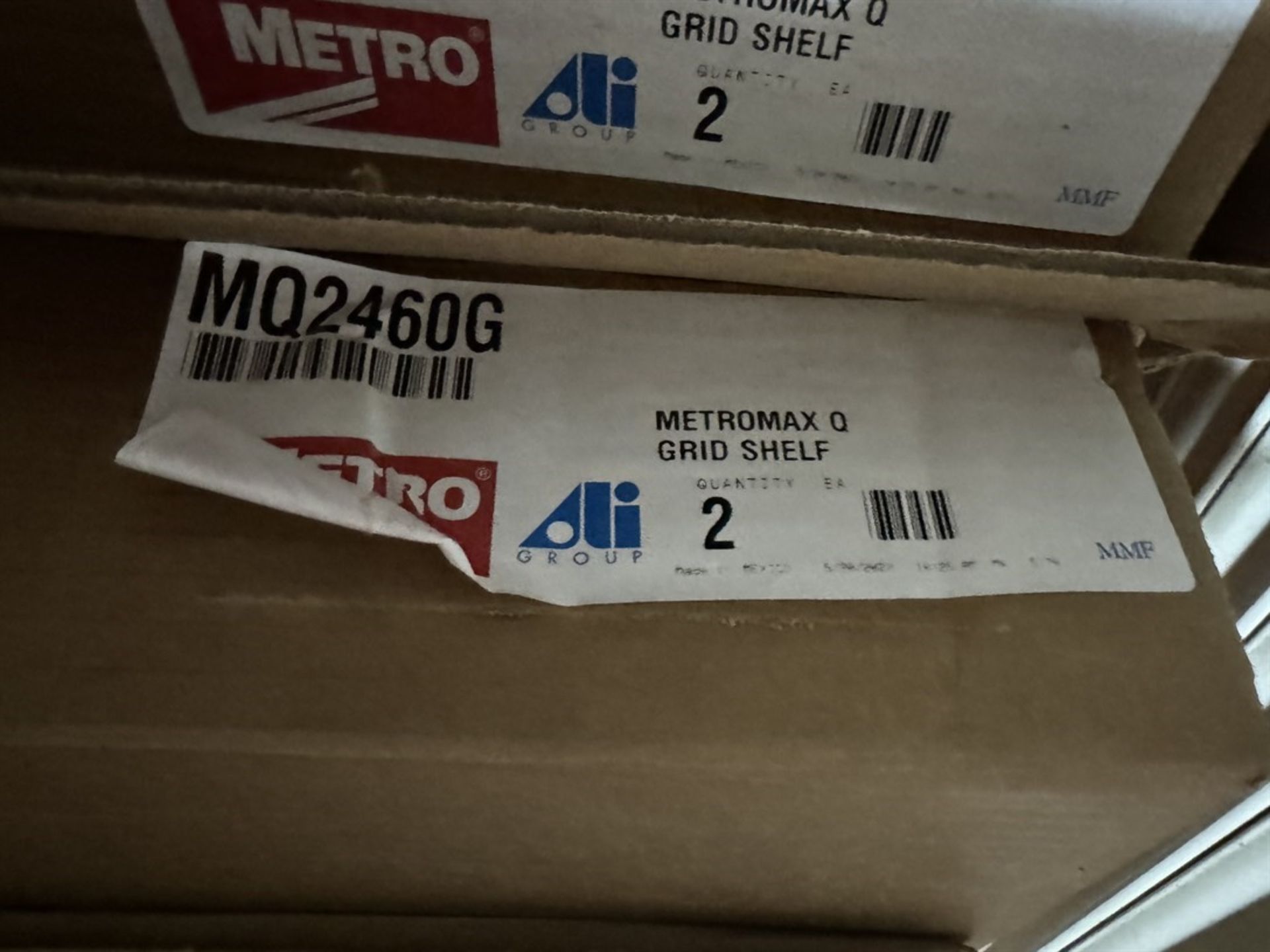 Lot of Assorted METRO Rack Shelving Accessories Including MTTM24-Chrome Kits. MQL24 SS Kits, MQ2460G - Image 10 of 14