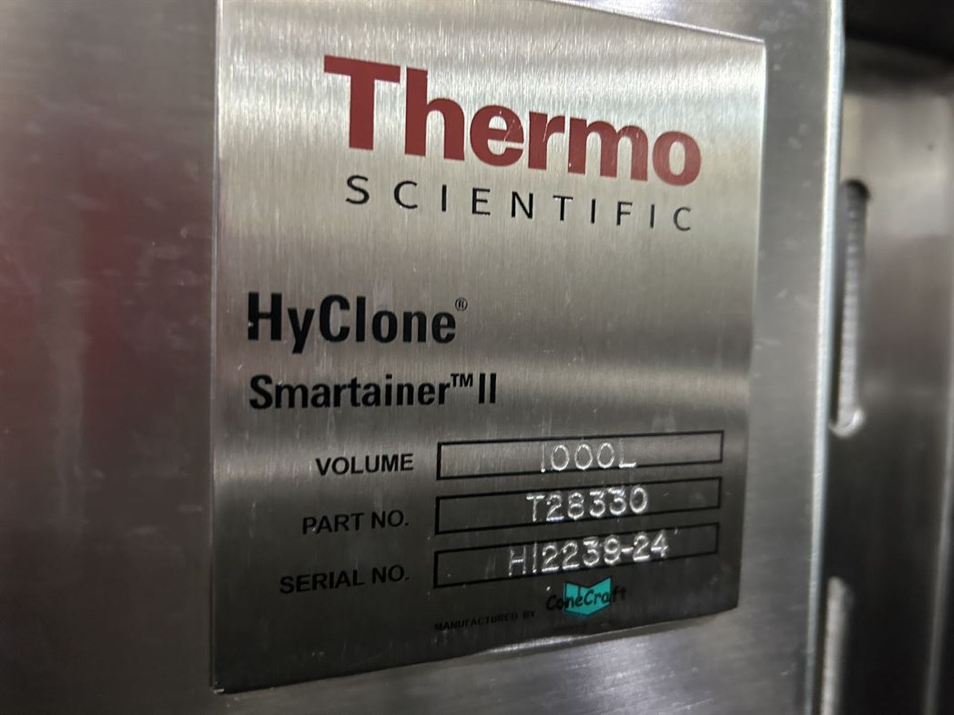 (8) THERMO SCIENTIFIC HYCLONE SMARTAINER II 1000L Bioprocess Container (Location: Portsmouth, NH) - Image 3 of 3