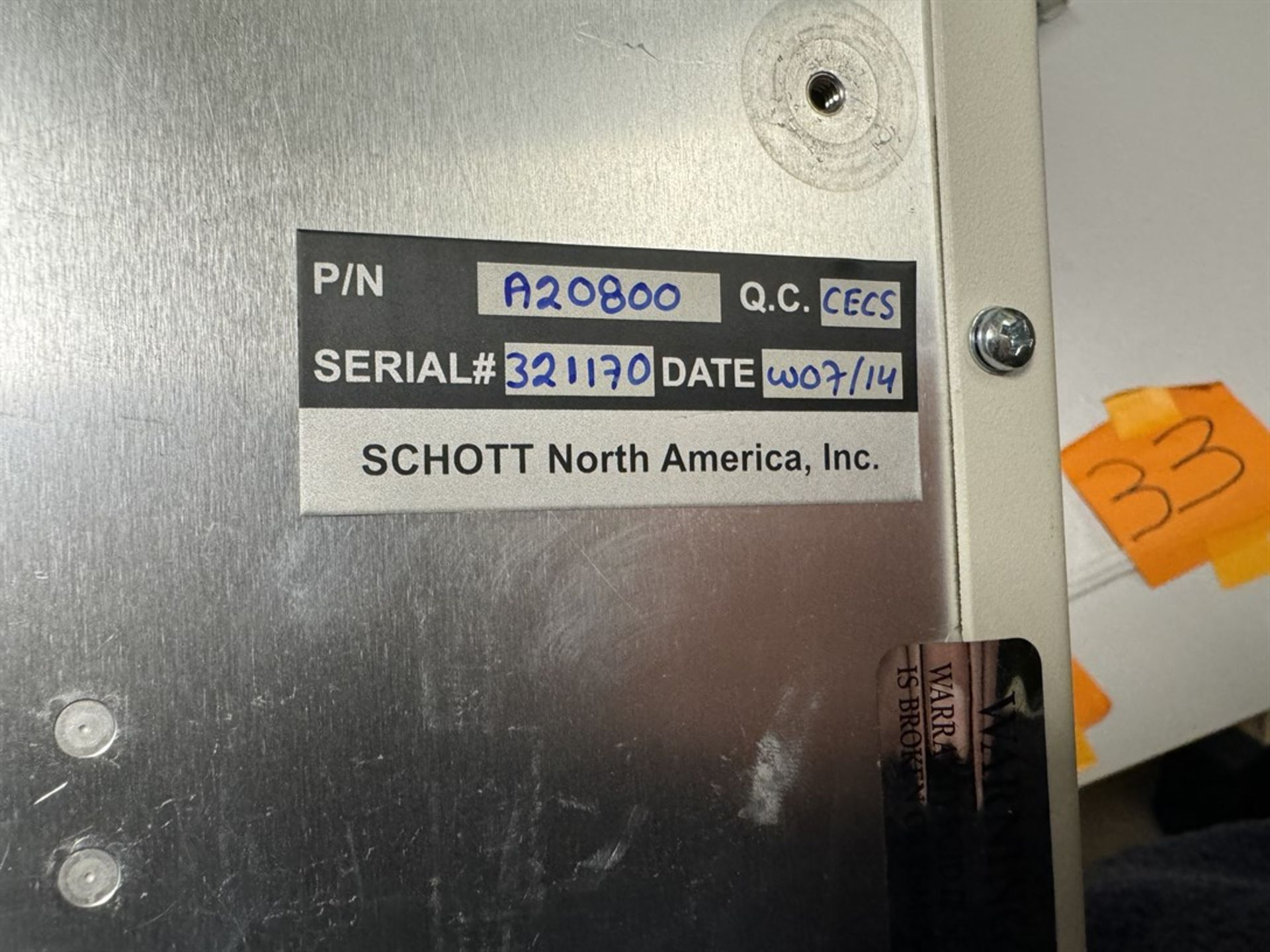 2014 SHOTT DCR III Fiber Optic Light Source, s/n 321170 - Image 5 of 5