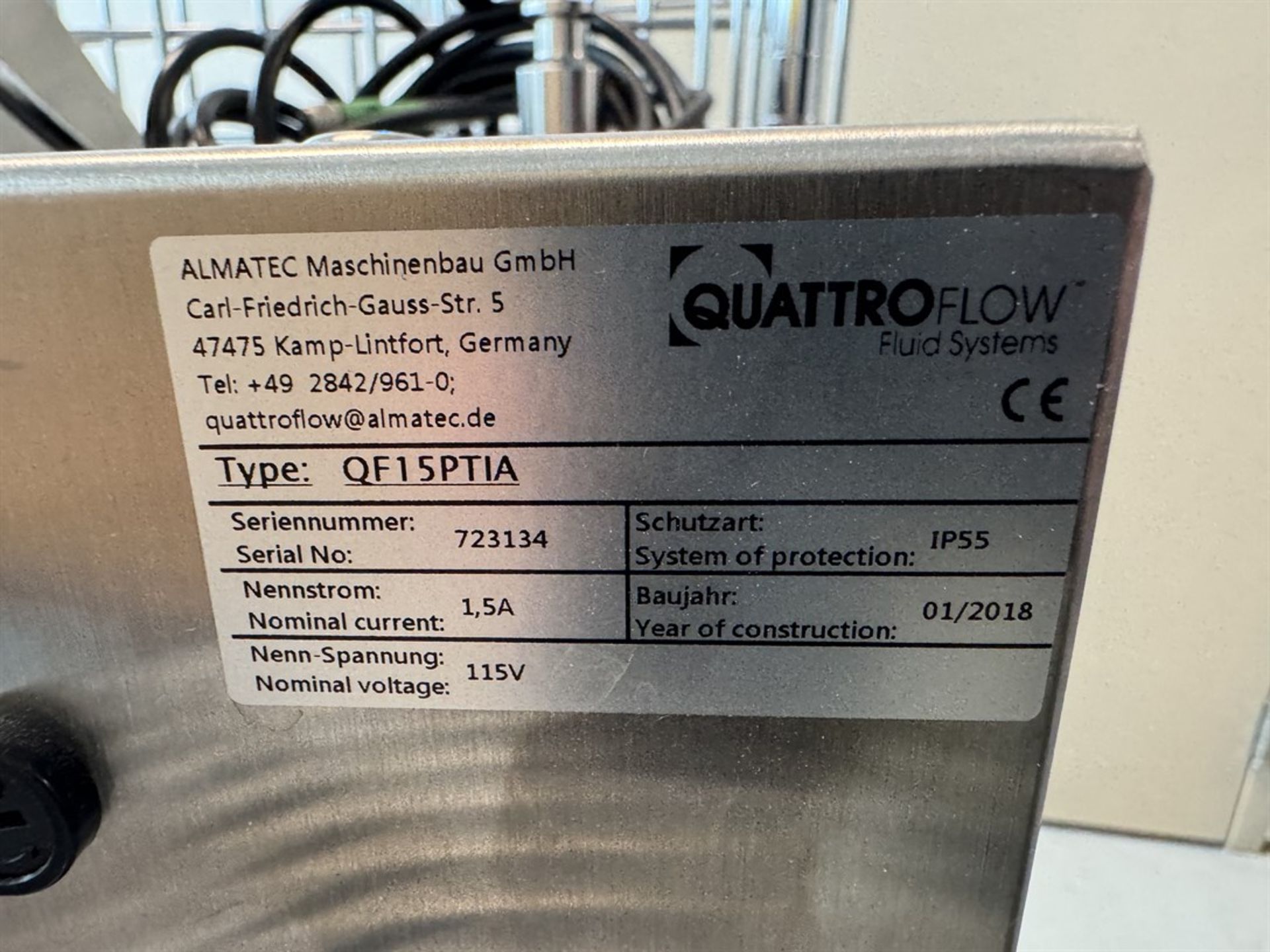 2018 ALMATEC Quattro Flow QF15PTIA Pump, s/n 723134 - Bild 5 aus 8