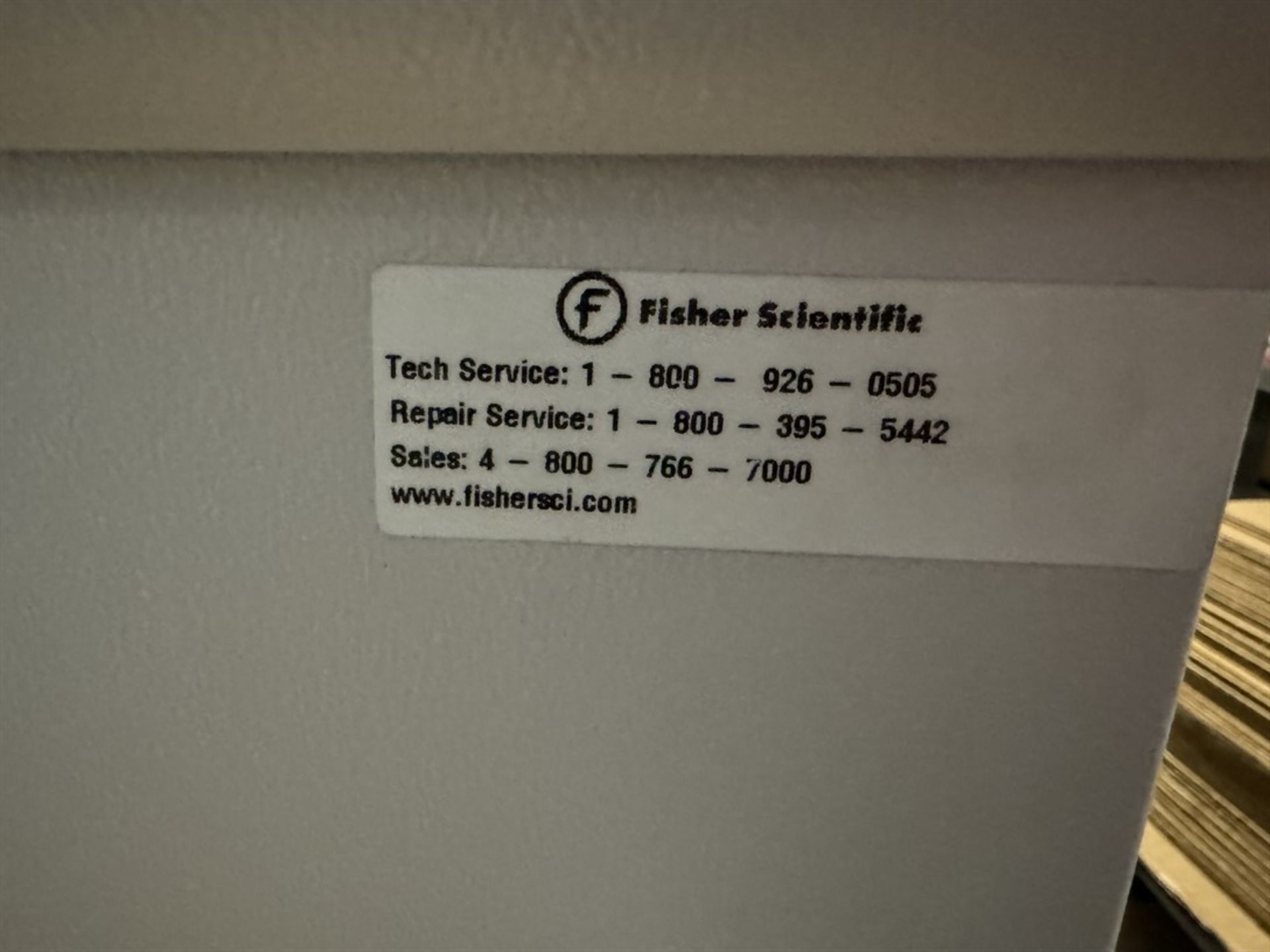 FISHER SCIENTIFIC 6858 Isotemp Incubator, s/n 127523-819, 2.5 Cu/ FT - Image 4 of 6