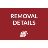 All items must be removed no later than Friday, April 26. Anyone removing purchased items with a lif