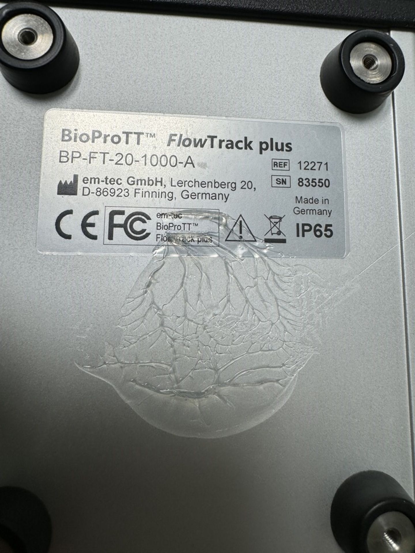 EM-TEC BioPro TT BP-FT-20-1000-A FlowTrack Plus Transducer, s/n 83550 - Image 5 of 7