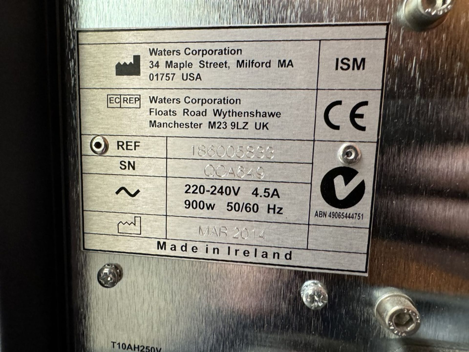 2014 WATERS TECHNOLOGIES Xevo TQD UPLC-Mass Spectrometer, s/n QCA649, w/ Acquity UPLC TUV - Image 5 of 15