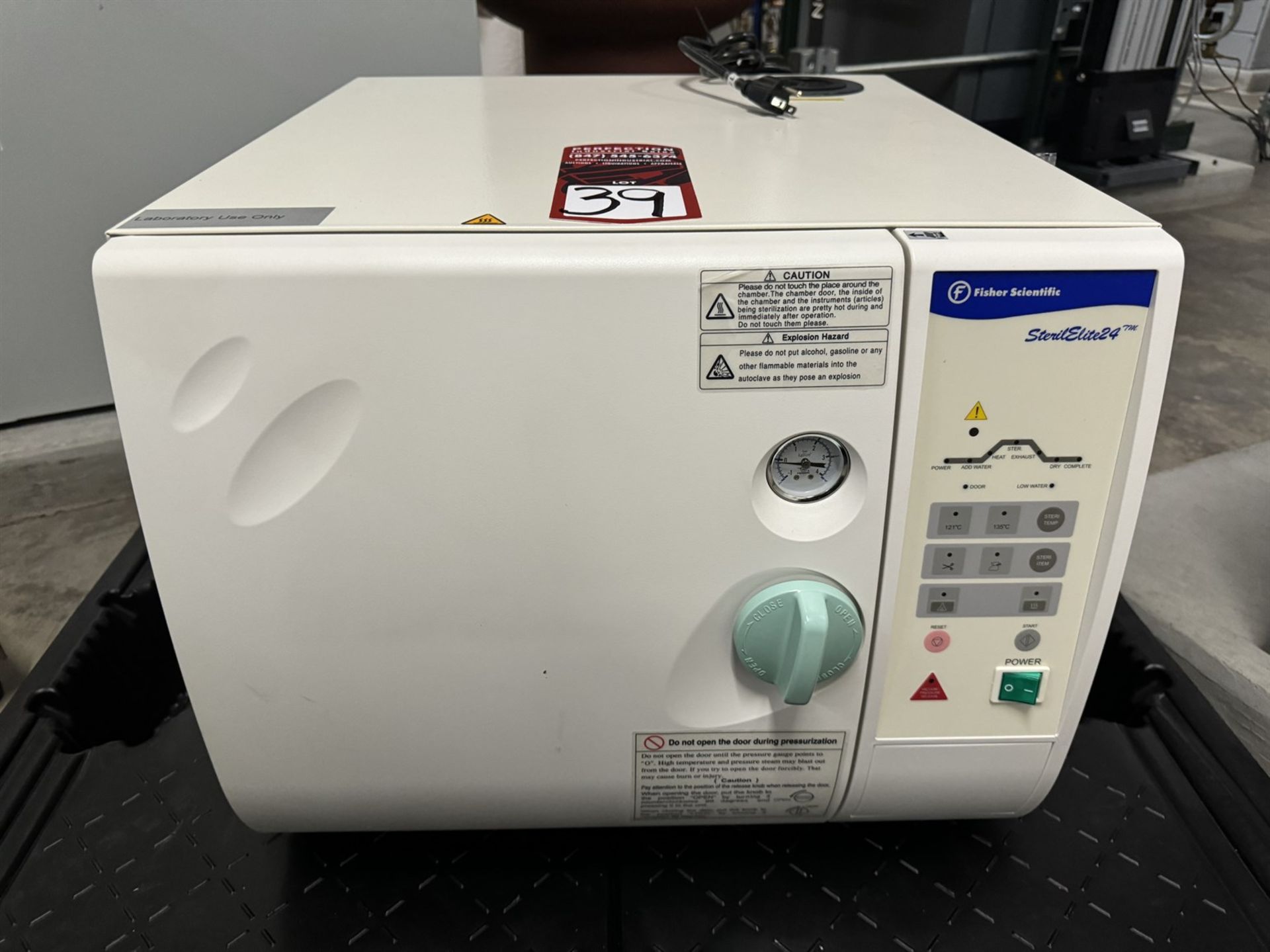 FISHER SCIENTIFIC SterilElite 24 Automatic Steam Sterilizer, s/n 130806010-028 - Image 2 of 7