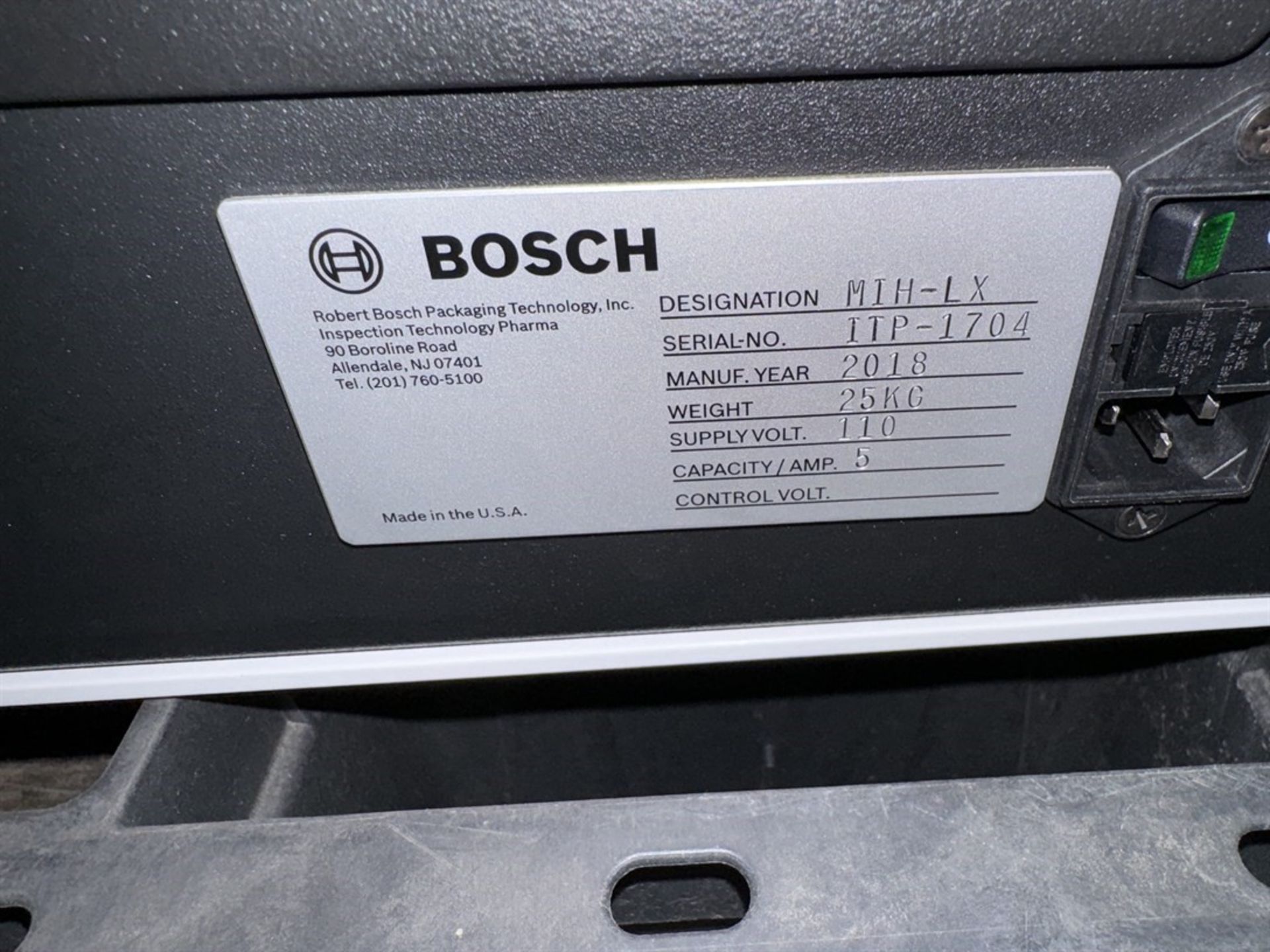 2016 BOSCH MIH-LX Manual Inspection Hood, s/n ITP-1434 - Image 4 of 4