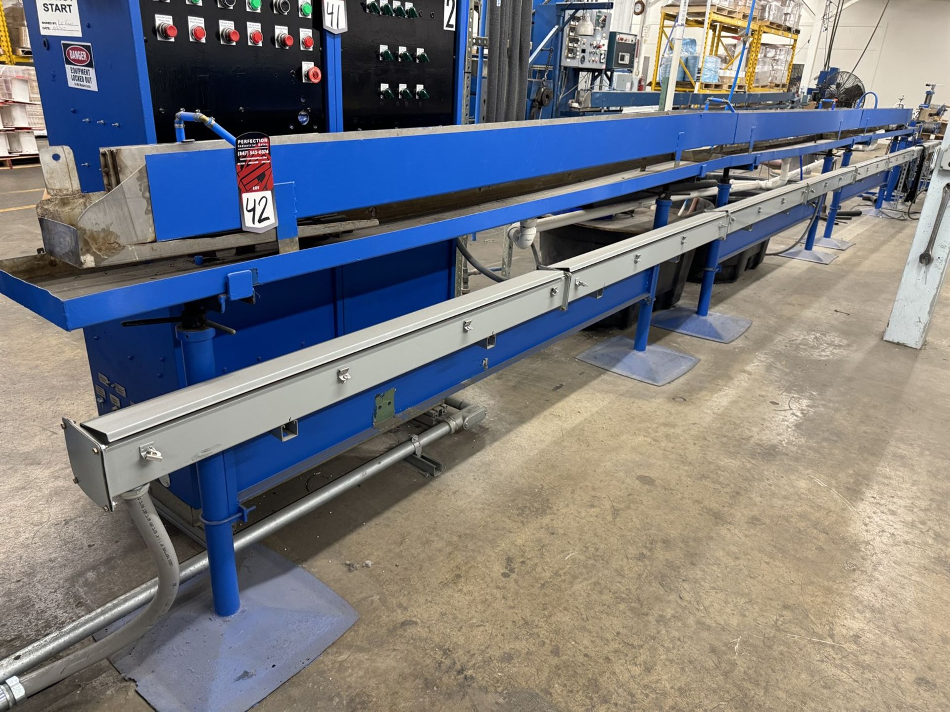 Jacket Extrusion Line (#2)-30’ Water Trough w/Air Wipe