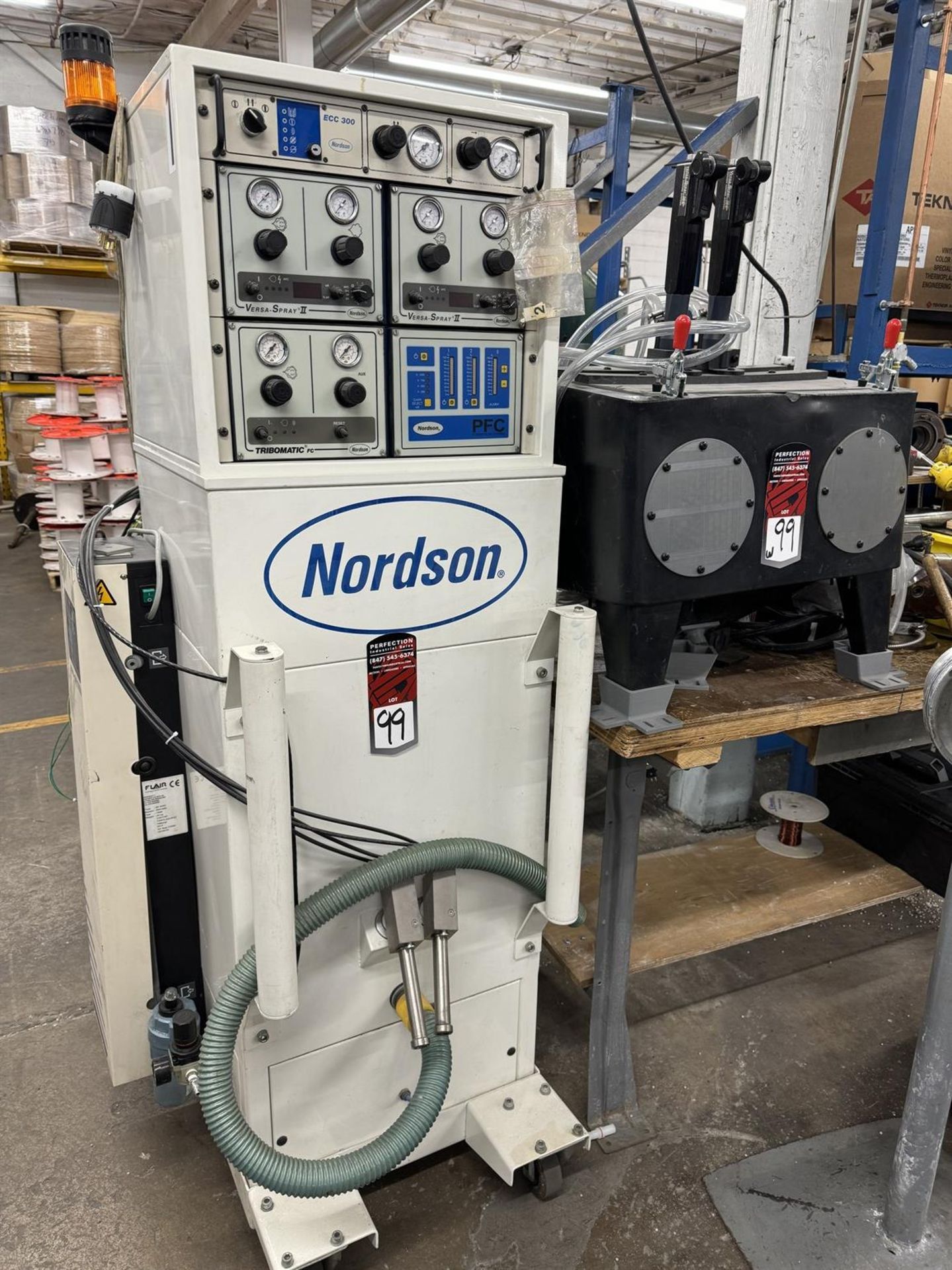 NORDSON Tribomatic Talc Applicator, Model EHCC300, #BJ99B-33108