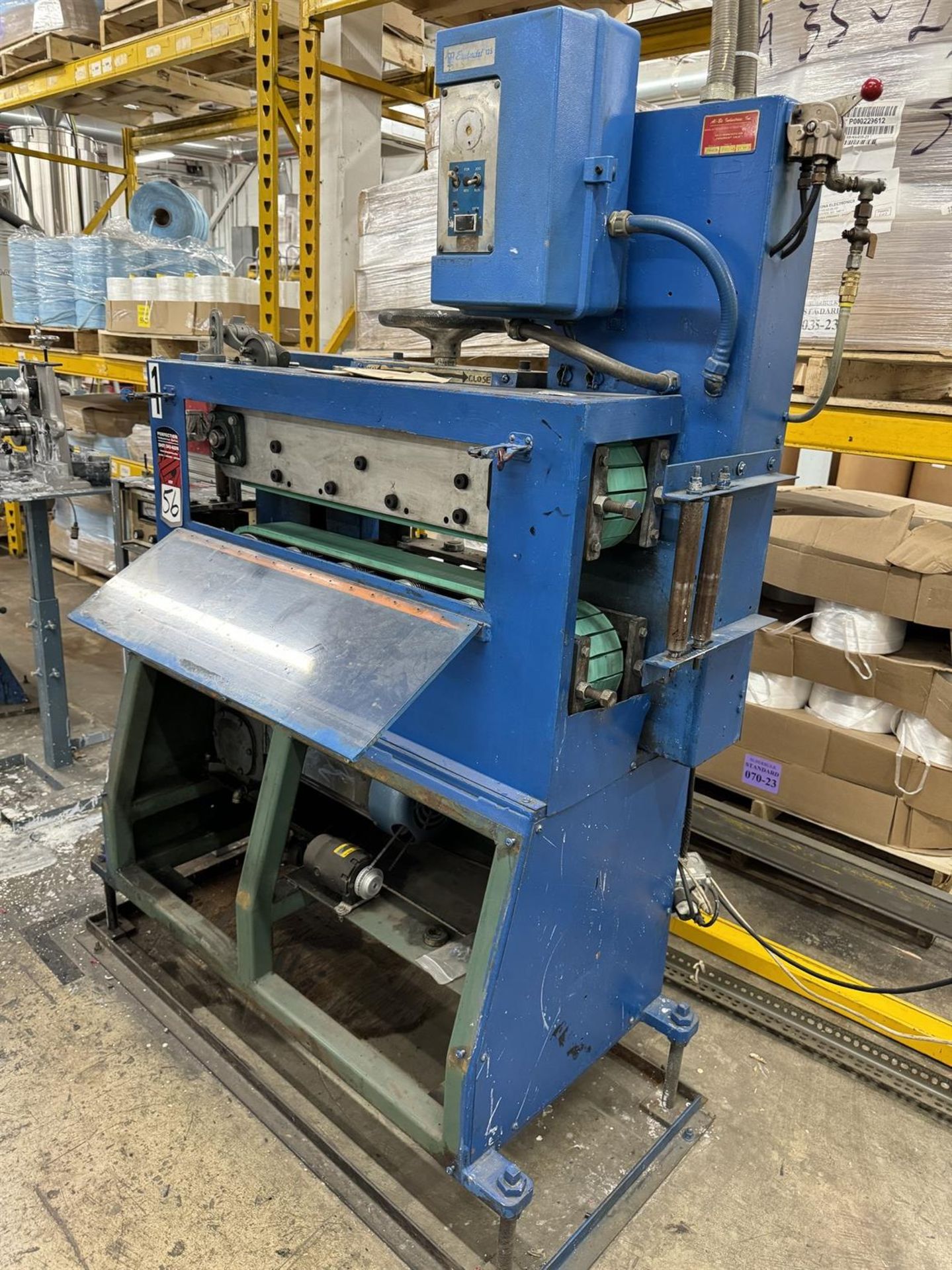 Jacket Extrusion Line (#1)-AL-BE INDUSTRIES PV-400 Caterpuller Capstan, #80615-1, Belts; Motor - Image 6 of 6