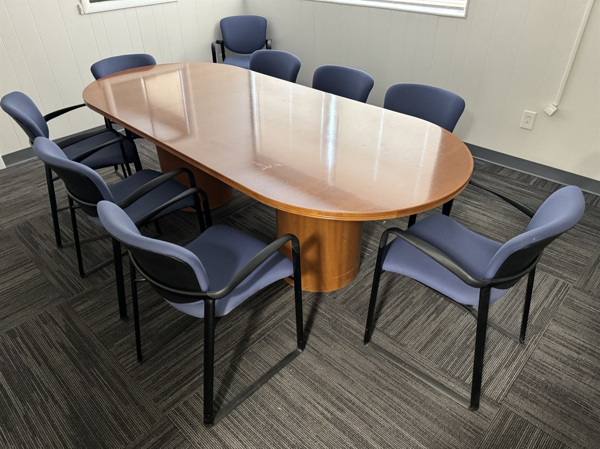 Conference Room Table, 96" x 42", w/ (10) Chairs