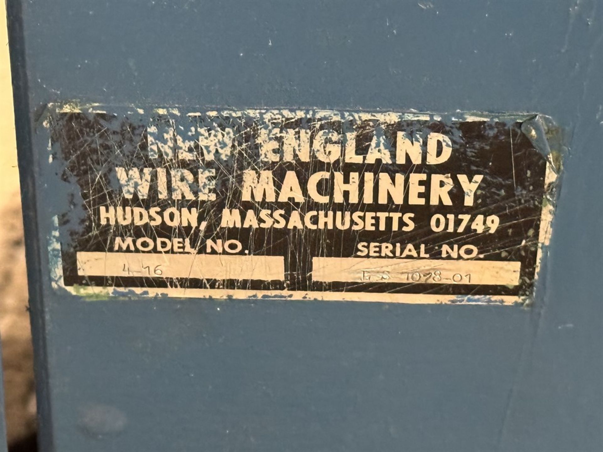NEW ENGLAND WIRE MACHINERY 4-16 16” Quadder, s/n LS1078-01, w/ Take-up - Image 8 of 8