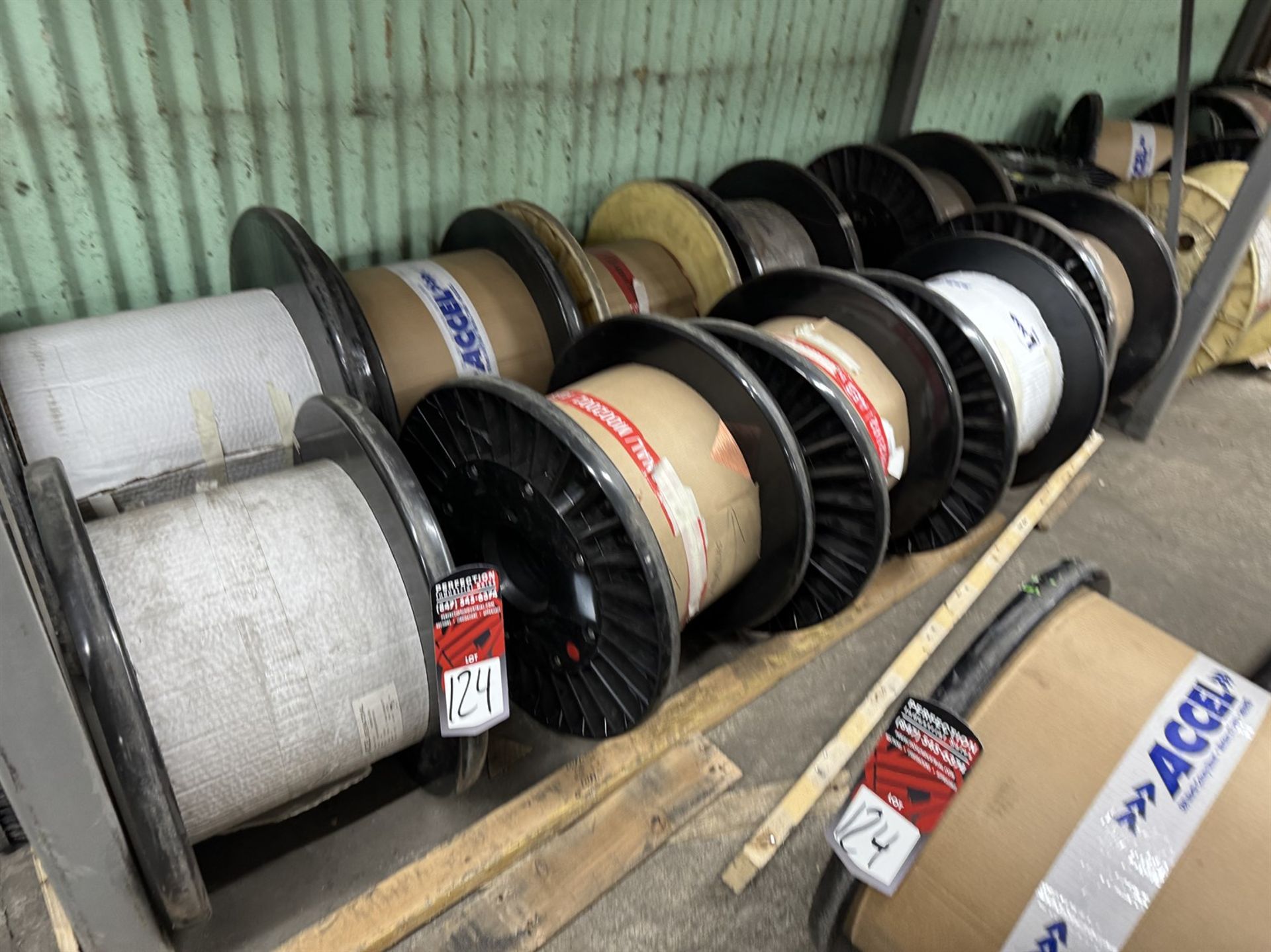 Large Lot of Assorted Spools of Wire Comprising Bare Copper and Tin Plated Cooper - Bild 5 aus 25