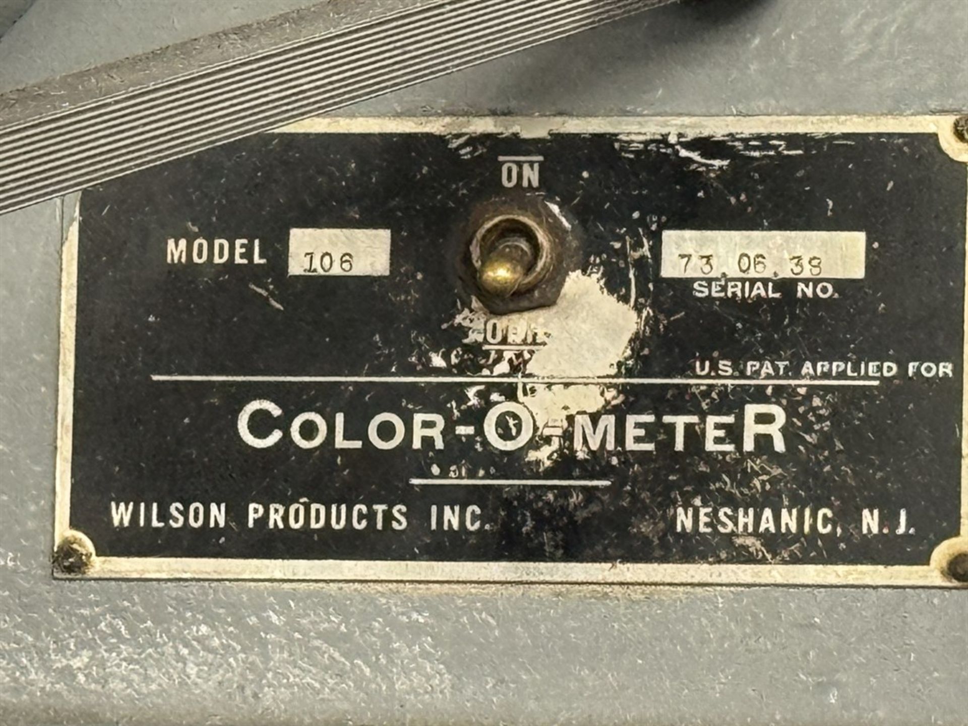 Insulation Extrusion Line (#2)-WILSON 106 Color Meter, s/n 73.06.38 - Image 3 of 3