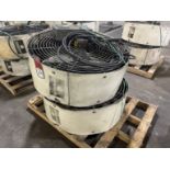 Lot of (2) SCHAEFER 36" Industrial Fans, 3 PH