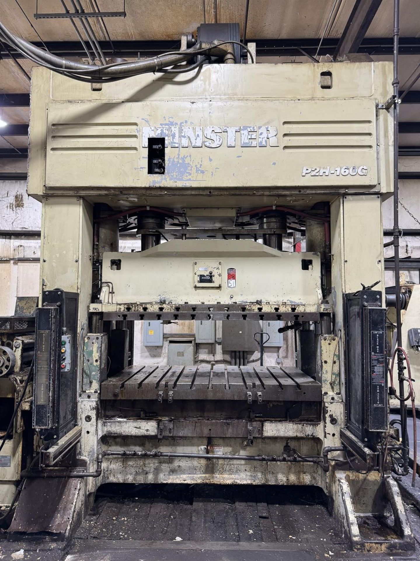 1999 MINSTER P2H-160-75x34-S 160 Ton Straight Side Press, s/n 29672, w/ 74.8”x 33.5” Bed, 20.1” w/ - Image 2 of 14
