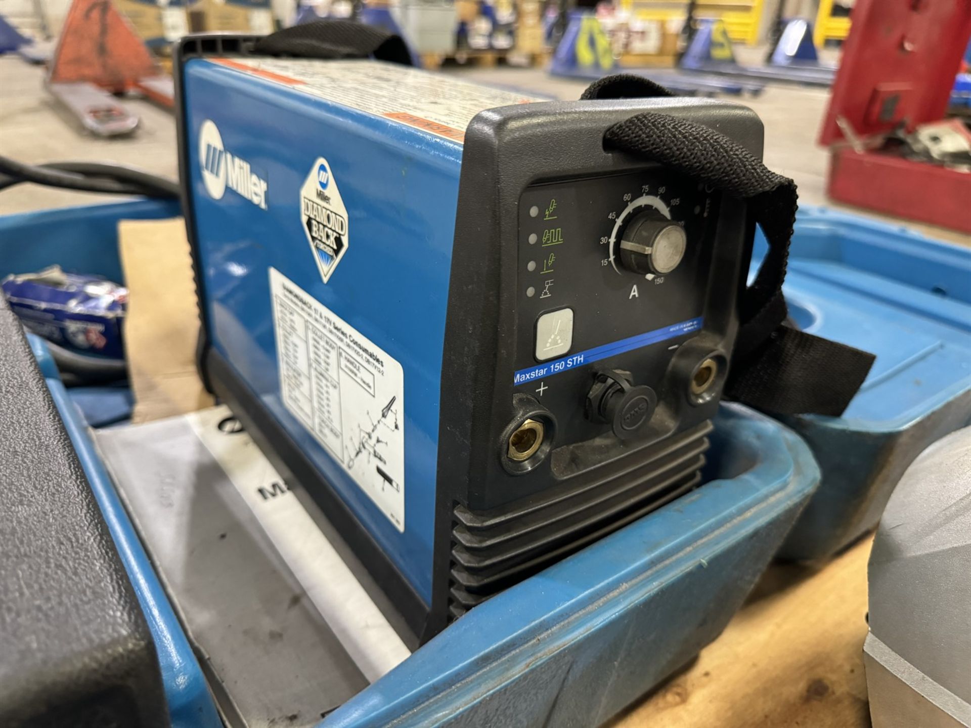 Lot Comprising MILLER Maxstar 150 STH Portable TIG and Stick Welder w/ (5) Welding Helmets - Image 3 of 4