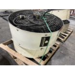 Lot of (2) SCHAEFER 36" Industrial Fans, 3 PH