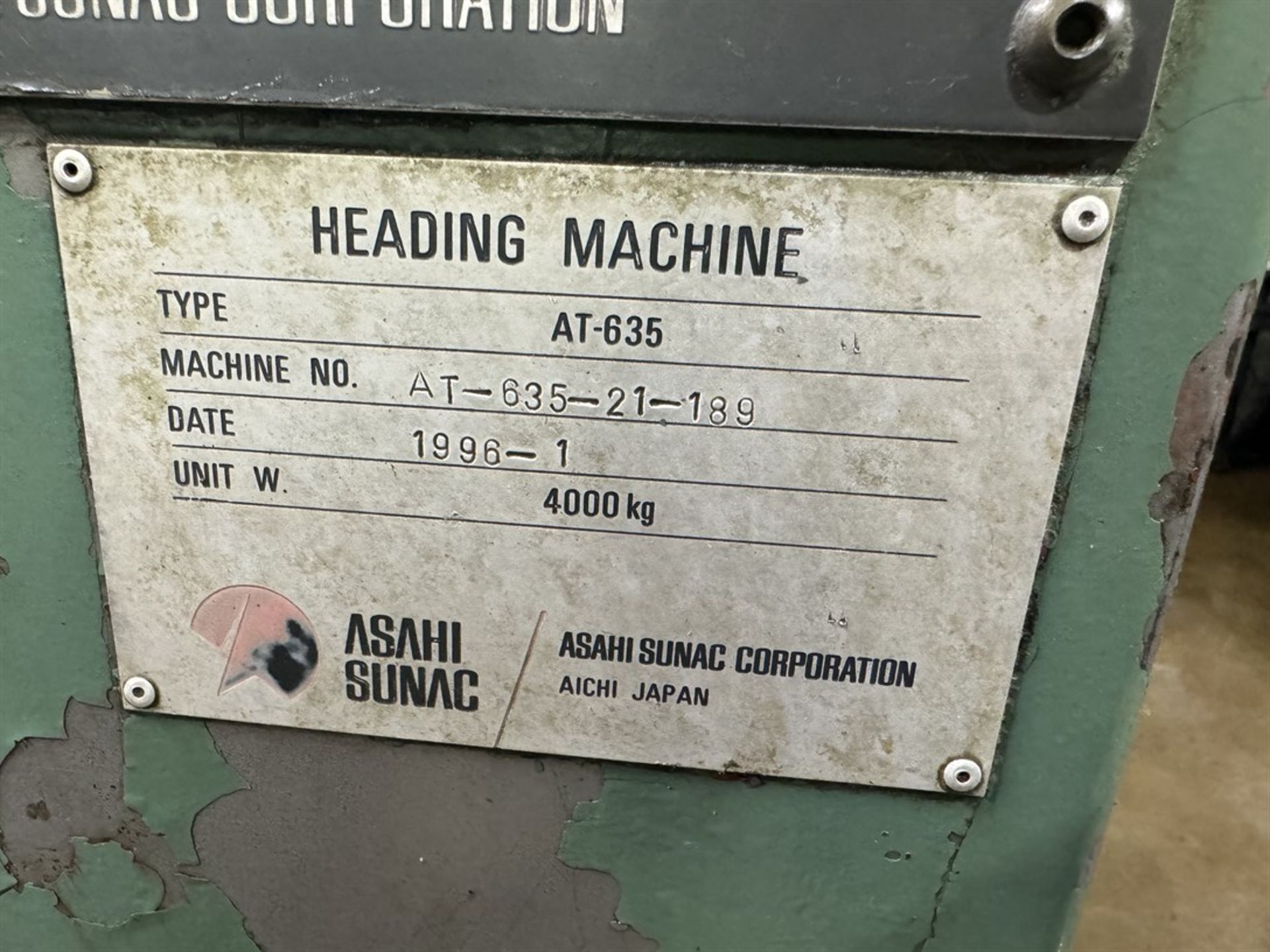 ASAHI SUNAC ST635 2 Die 2 Blow Cold Headers, s/n ST635-21-189 - Image 13 of 13