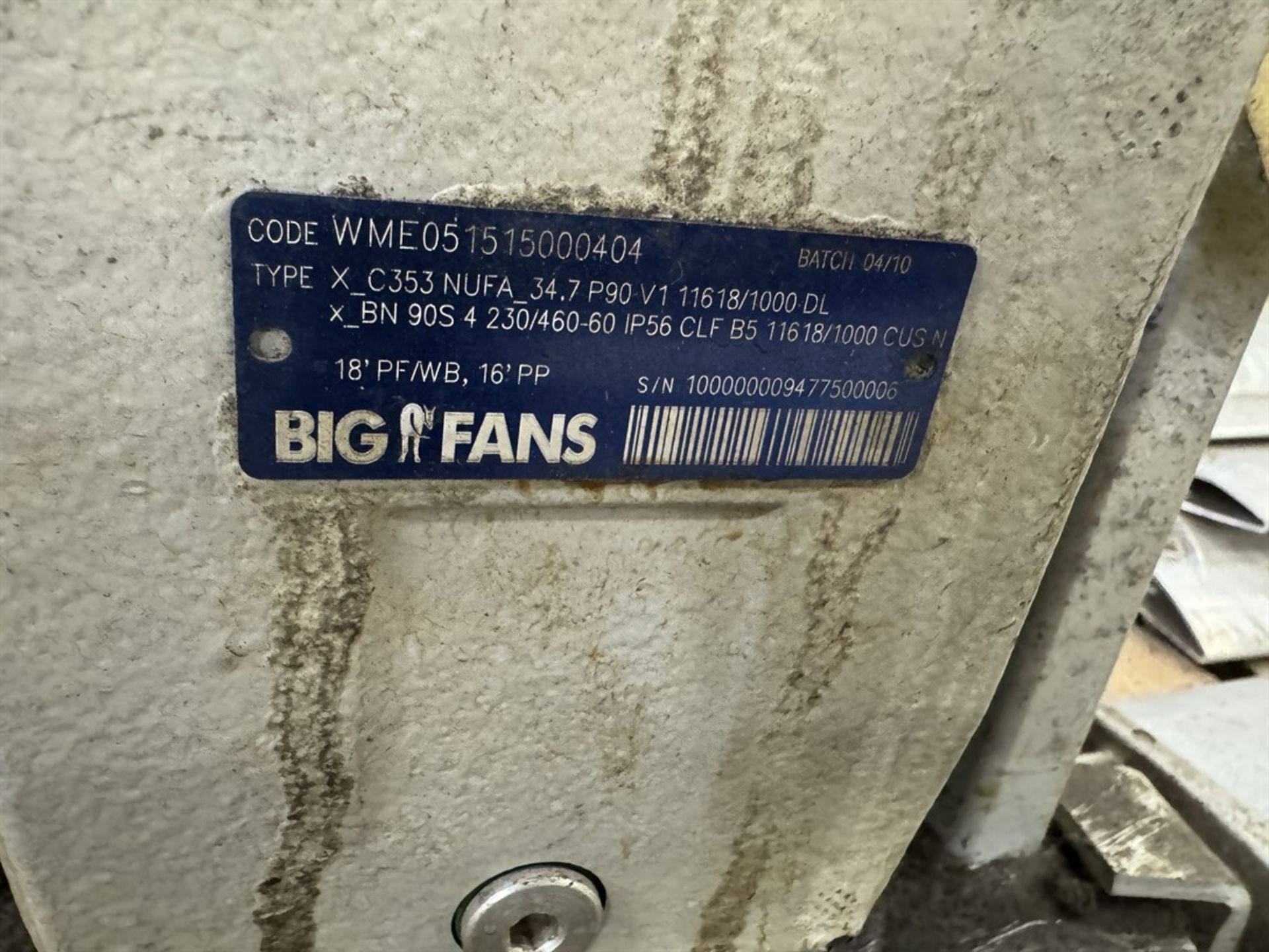 BIG ASS FANS 18' HVLS Ceiling Fan, 10 Blade - Image 6 of 6