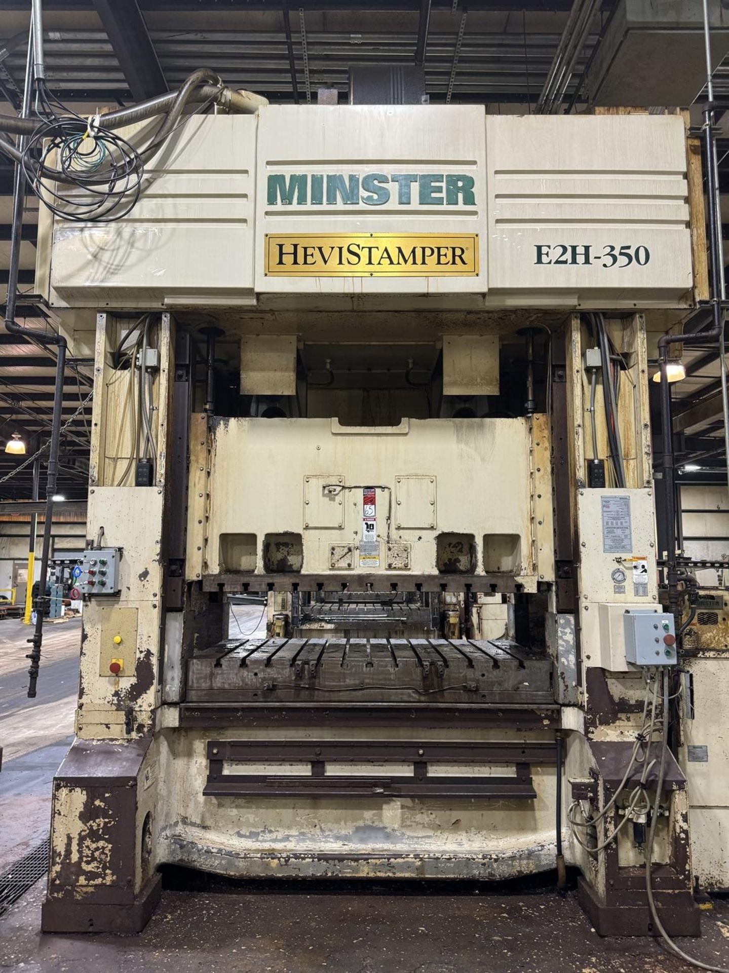 2002 MINSTER E2H-350-86x47-SG HeviStamper 350 Ton Straight Side Press, s/n 29921, w/ 86.6”x 47.4” - Image 2 of 10