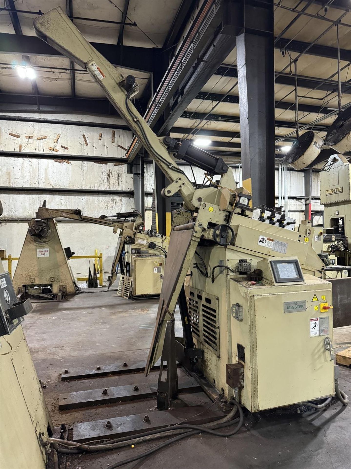 1999 MINSTER 15,000 lb.x 26”x .350” Servo Feed Line, w/ MEF5-26S Servo Feed, s/n 18-50877, MTT12-26S - Image 9 of 19