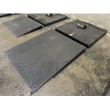 GSE 4' x 4' Floor Scale w/ Ramp and GSE 4600 Digital Scale, 5000 Lb. Capacity