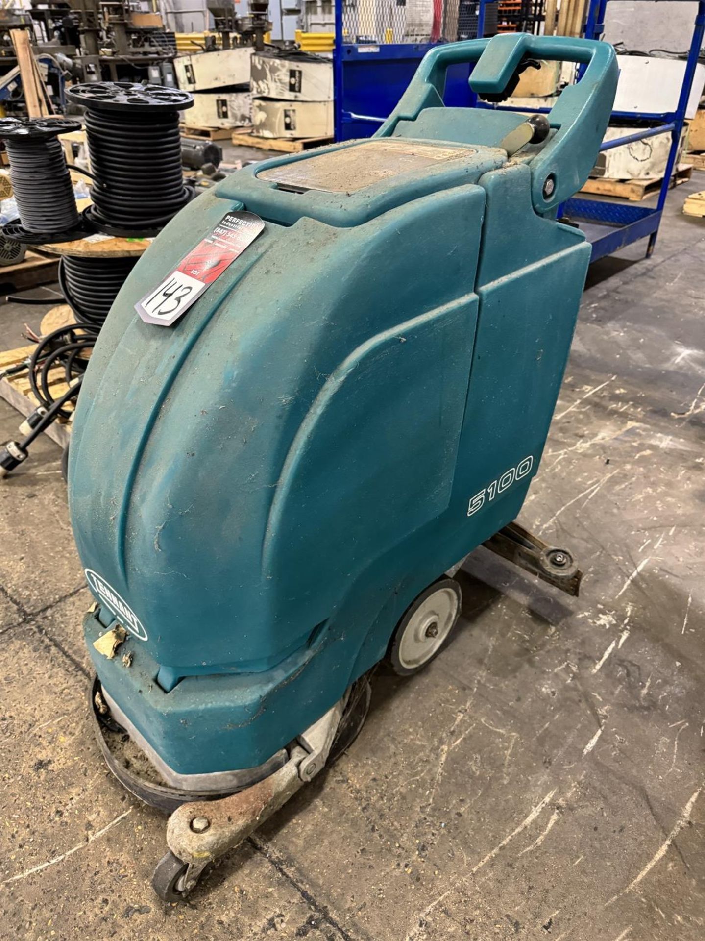 TENNANT Walkie-Type Electric Floor Scrubber, s/n na - Image 2 of 5