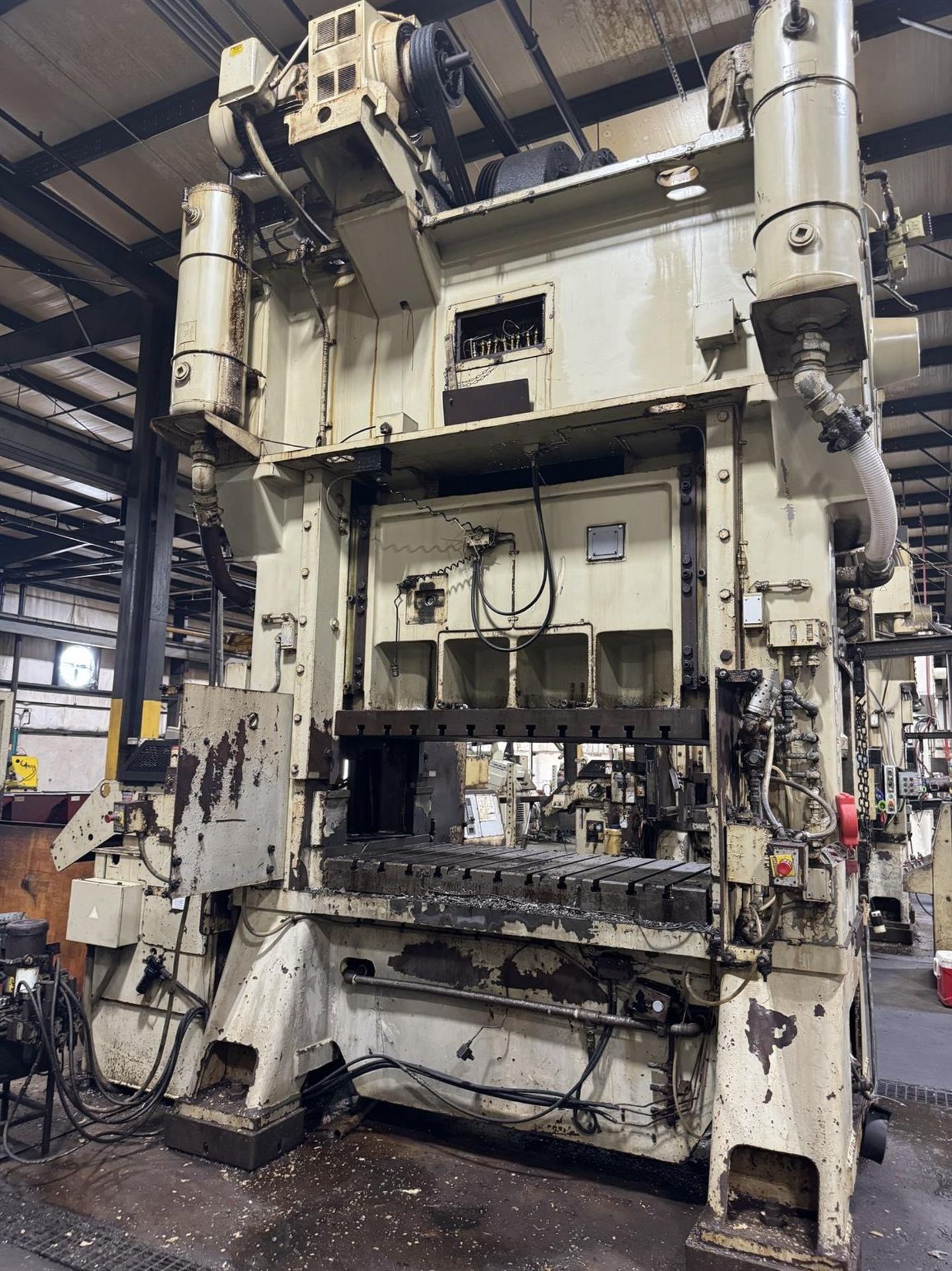 1997 MINSTER E2-300-72 HeviStamper 300 Ton Straight Side Press, s/n 29119, w/72”x 36” Bed, 26” - Image 7 of 11