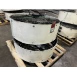 Lot of (2) SCHAEFER 36" Industrial Fans, 3 PH