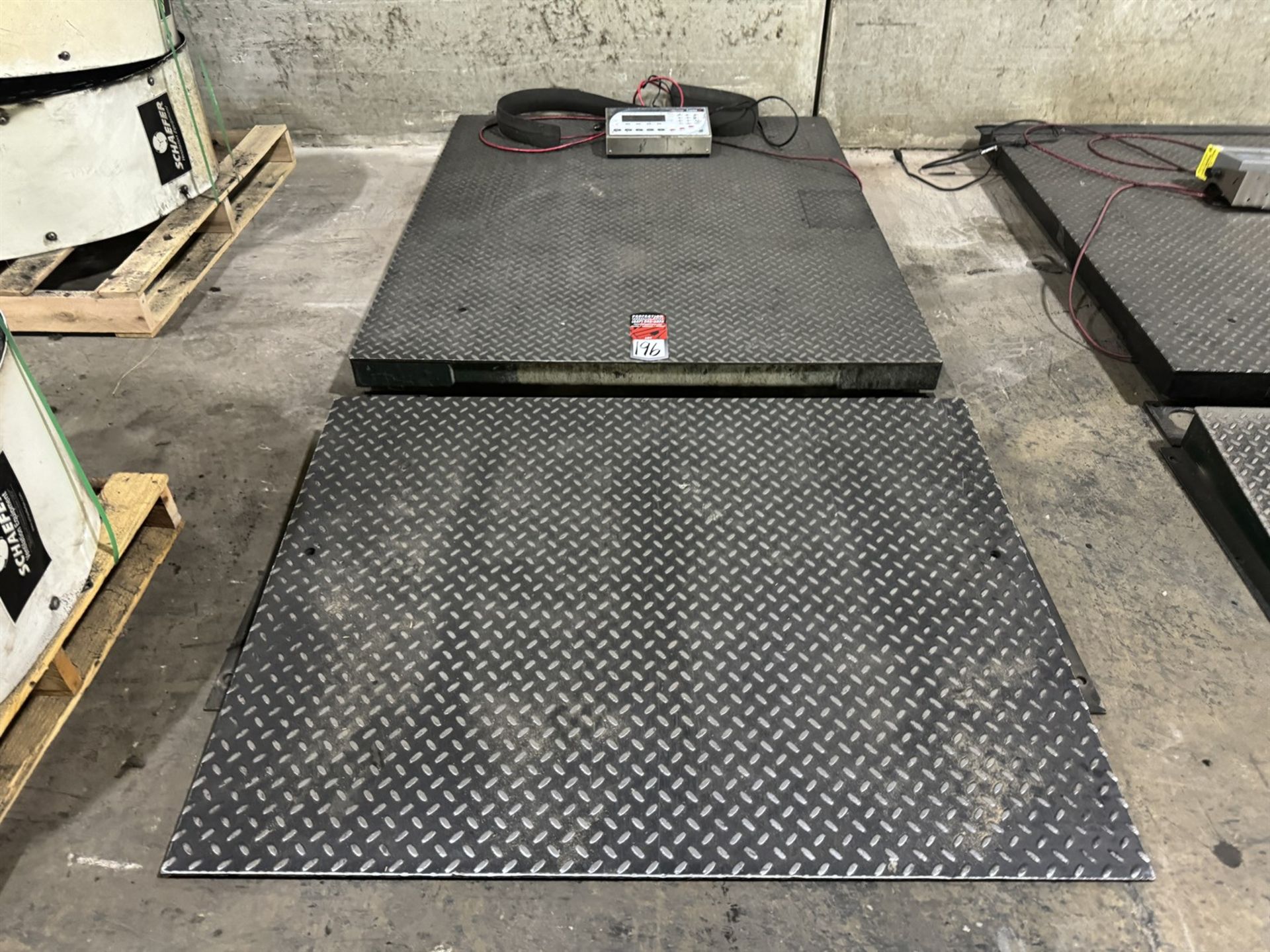 4' x 5' Floor Scale w/ Ramp and RICE LAKE Counterpart Digital Scale, 5000 Lb. Capacity - Image 2 of 4