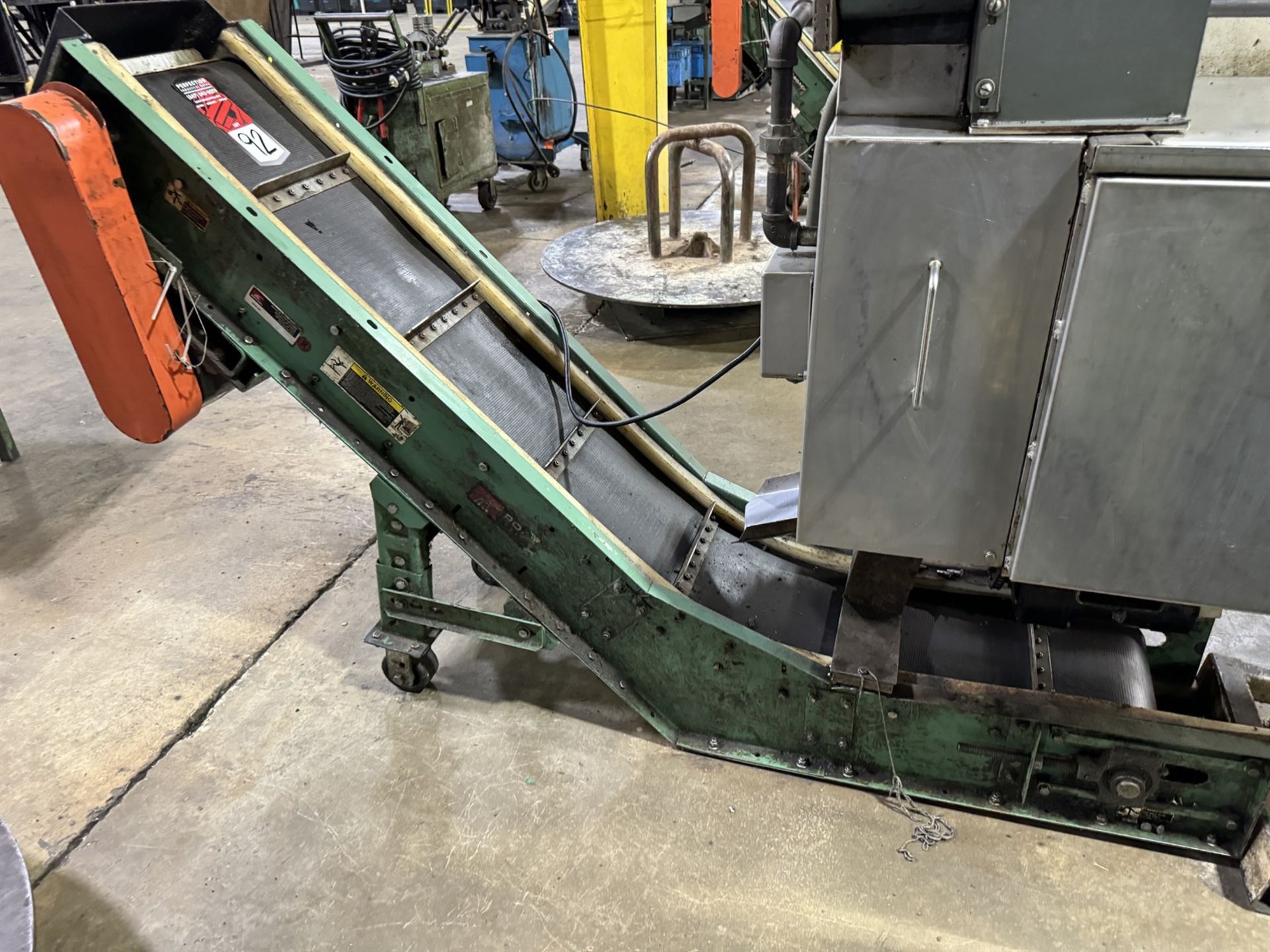 ROACH 10"W Incline Belt Conveyor - Image 2 of 4