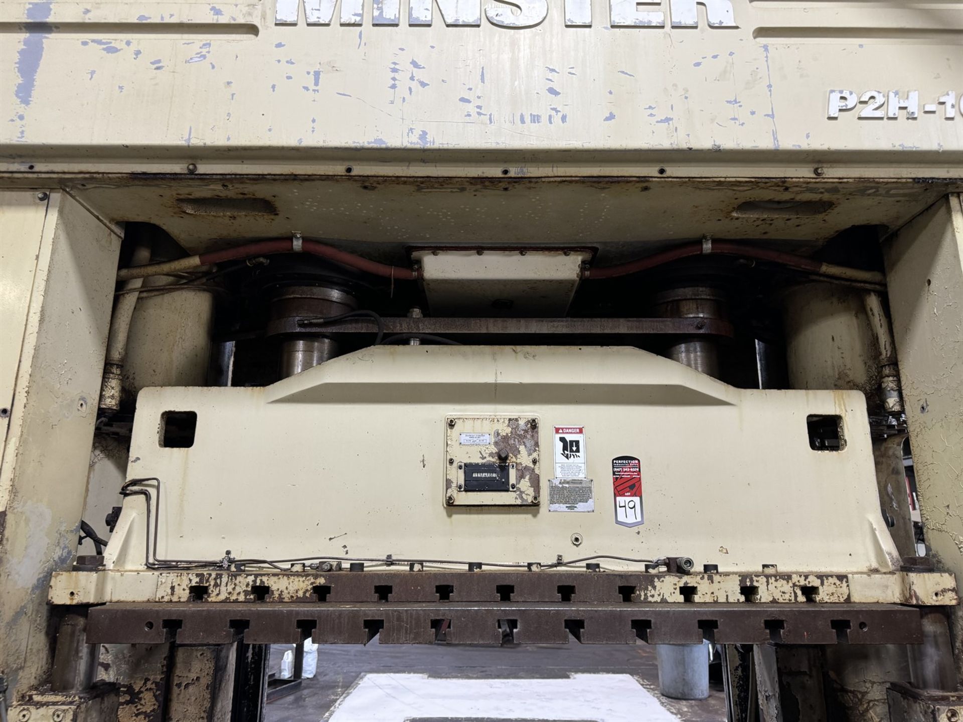 1999 MINSTER P2H-160-75x34-S 160 Ton Straight Side Press, s/n 29771, w/ 74.8”x 33.5” Bed, 20.1” w/ - Image 5 of 13