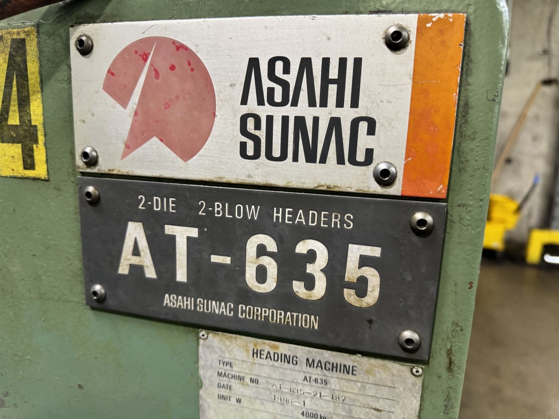 ASAHI SUNAC ST635 2 Die 2 Blow Cold Headers, s/n ST635-21-187 - Image 11 of 12