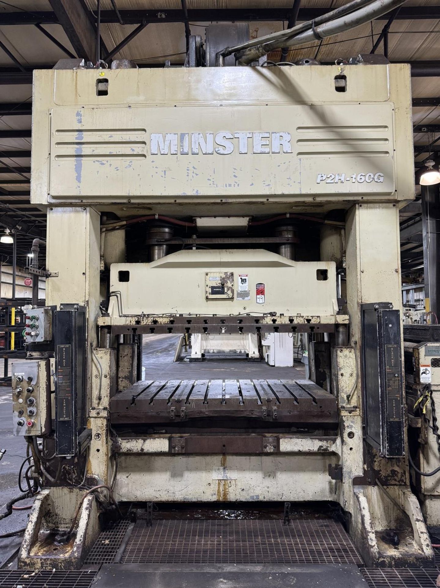 1999 MINSTER P2H-160-75x34-S 160 Ton Straight Side Press, s/n 29771, w/ 74.8”x 33.5” Bed, 20.1” w/ - Image 2 of 13