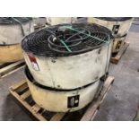 Lot of (2) SCHAEFER 36" Industrial Fans, 3 PH