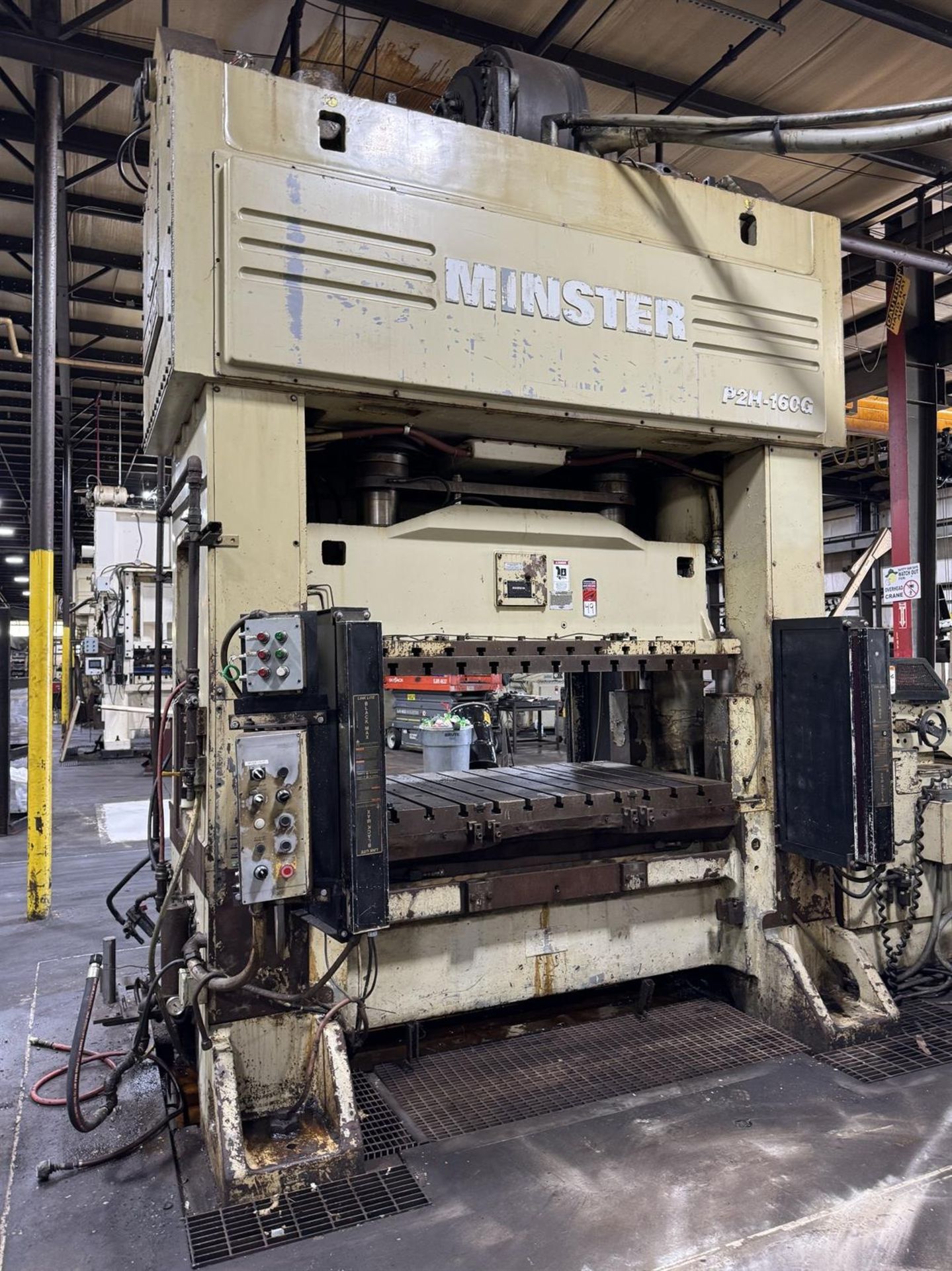 1999 MINSTER P2H-160-75x34-S 160 Ton Straight Side Press, s/n 29771, w/ 74.8”x 33.5” Bed, 20.1” w/