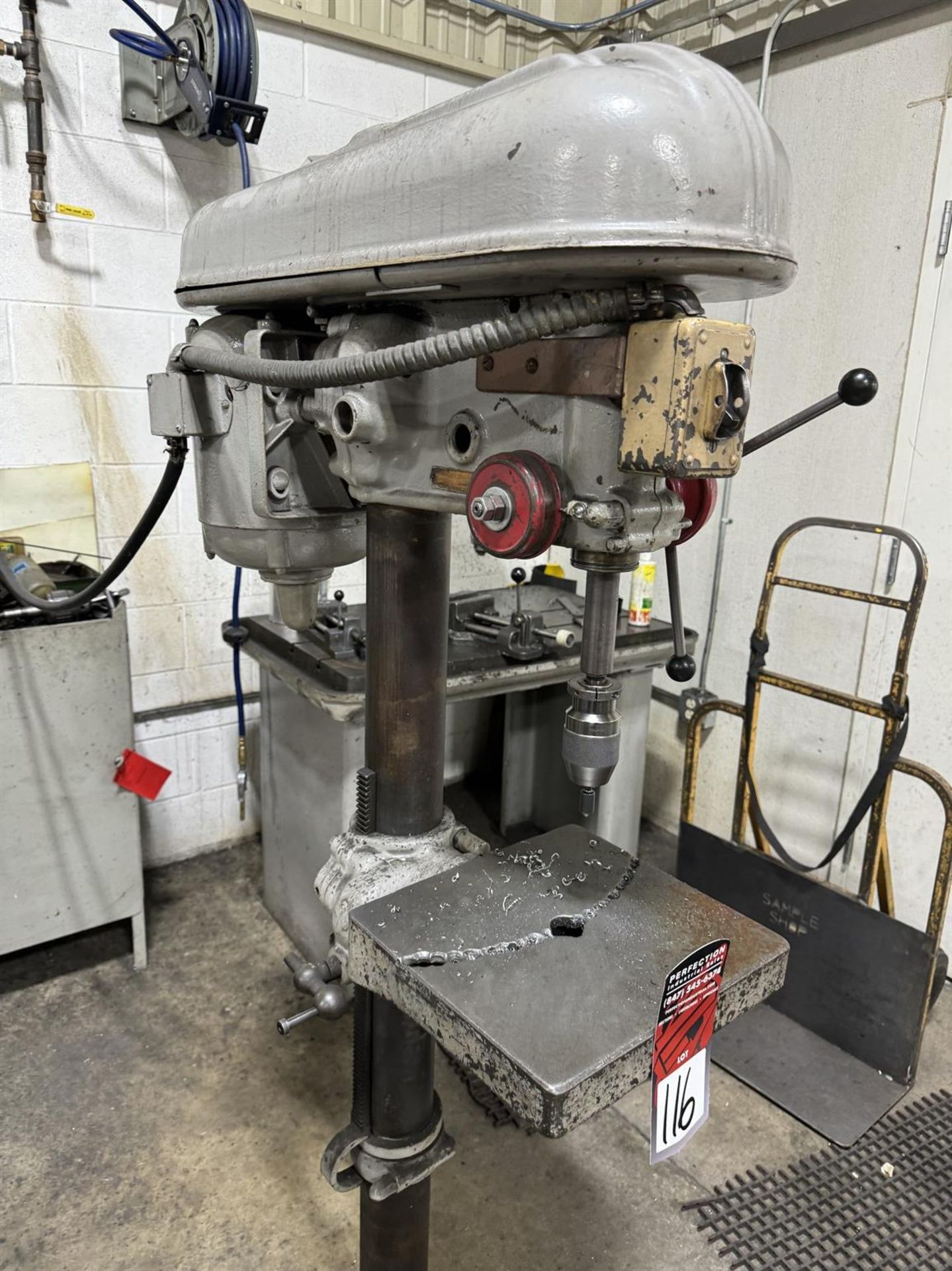 DELTA 16" Drill Press, s/n na, 8" Throat, 10.75" x 12" Table, 1 HP - Image 4 of 5