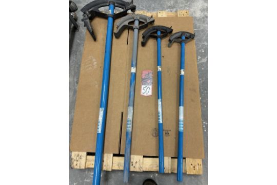 Lot Comprising IDEAL 74-006 1", 74-003 3/4", 74002 1/2" and 74-001 1/2" Ductile Iron Benders - Image 1 of 3