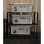 R.O. SYSTEM, (3) FOREVERPURE MDL. 2000 GPD/7560 LPD RO DESALINATION SYSTEMS MOUNTED ONTO A SINGLE